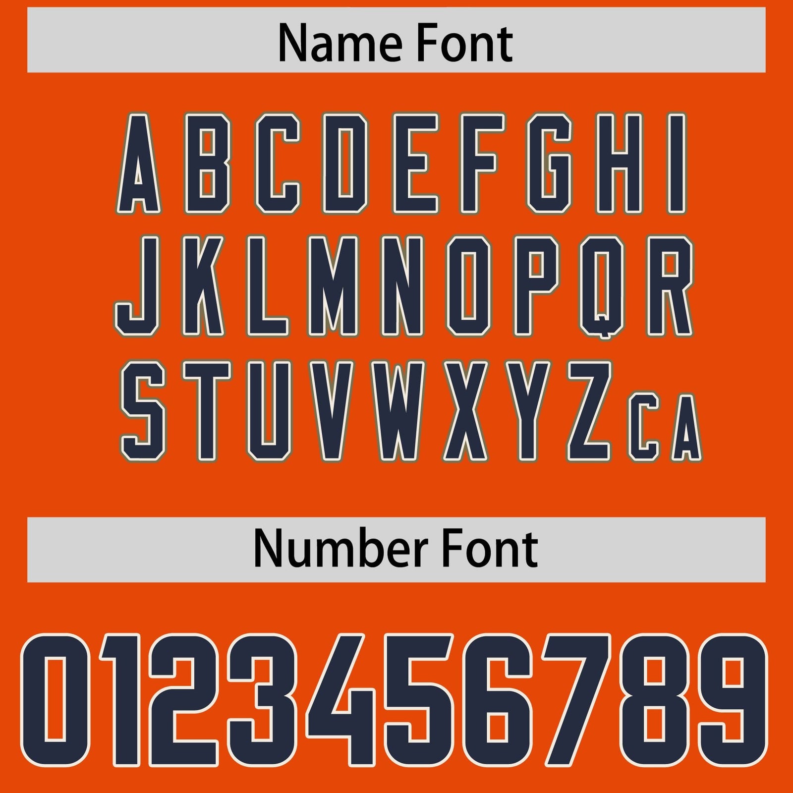 Custom Orange Navy Retro Personalized Sleeve Line Authentic Football Jersey