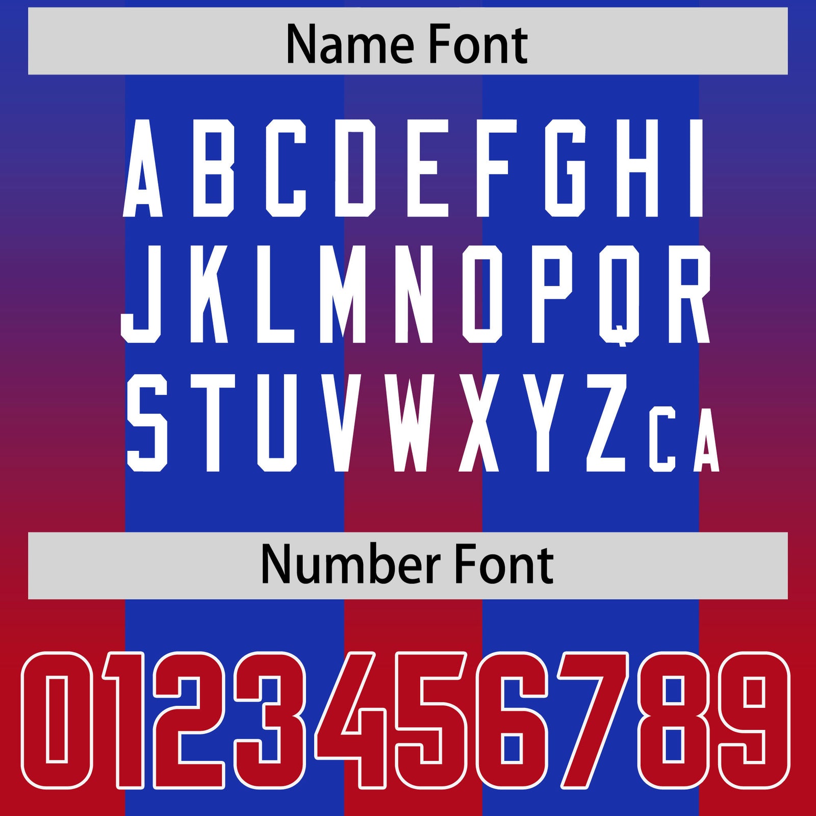 Custom Royal Red Vertical Width Stripe Gradient Fashion Personalized Team Football Jersey