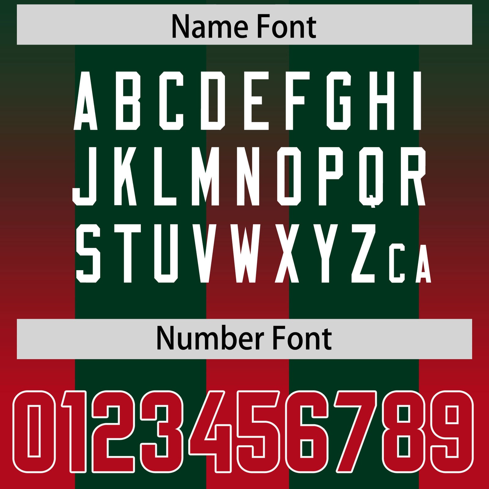 Custom Green Red Vertical Width Stripe Gradient Fashion Personalized Team Football Jersey