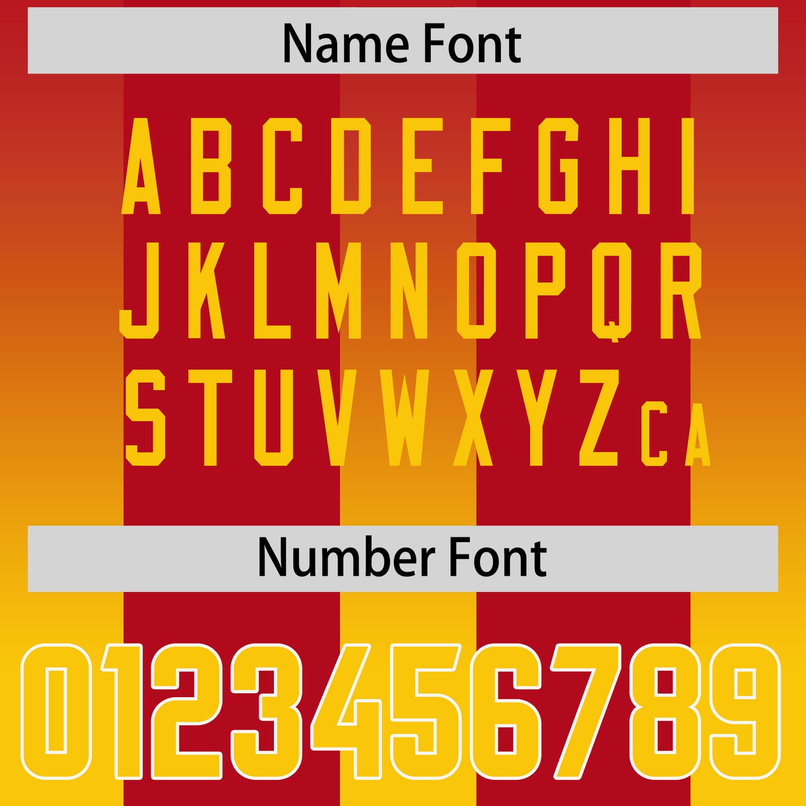 Custom Red Yellow Vertical Width Stripe Gradient Fashion Personalized Team Football Jersey