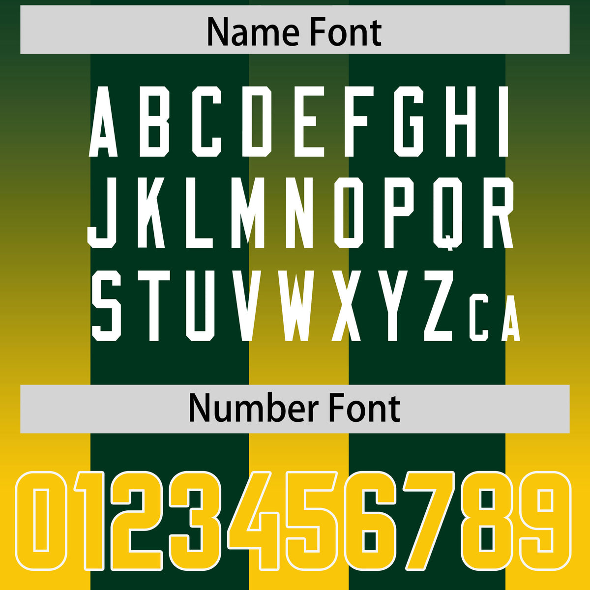 Custom Green Yellow Vertical Width Stripe Gradient Fashion Personalized Team Football Jersey