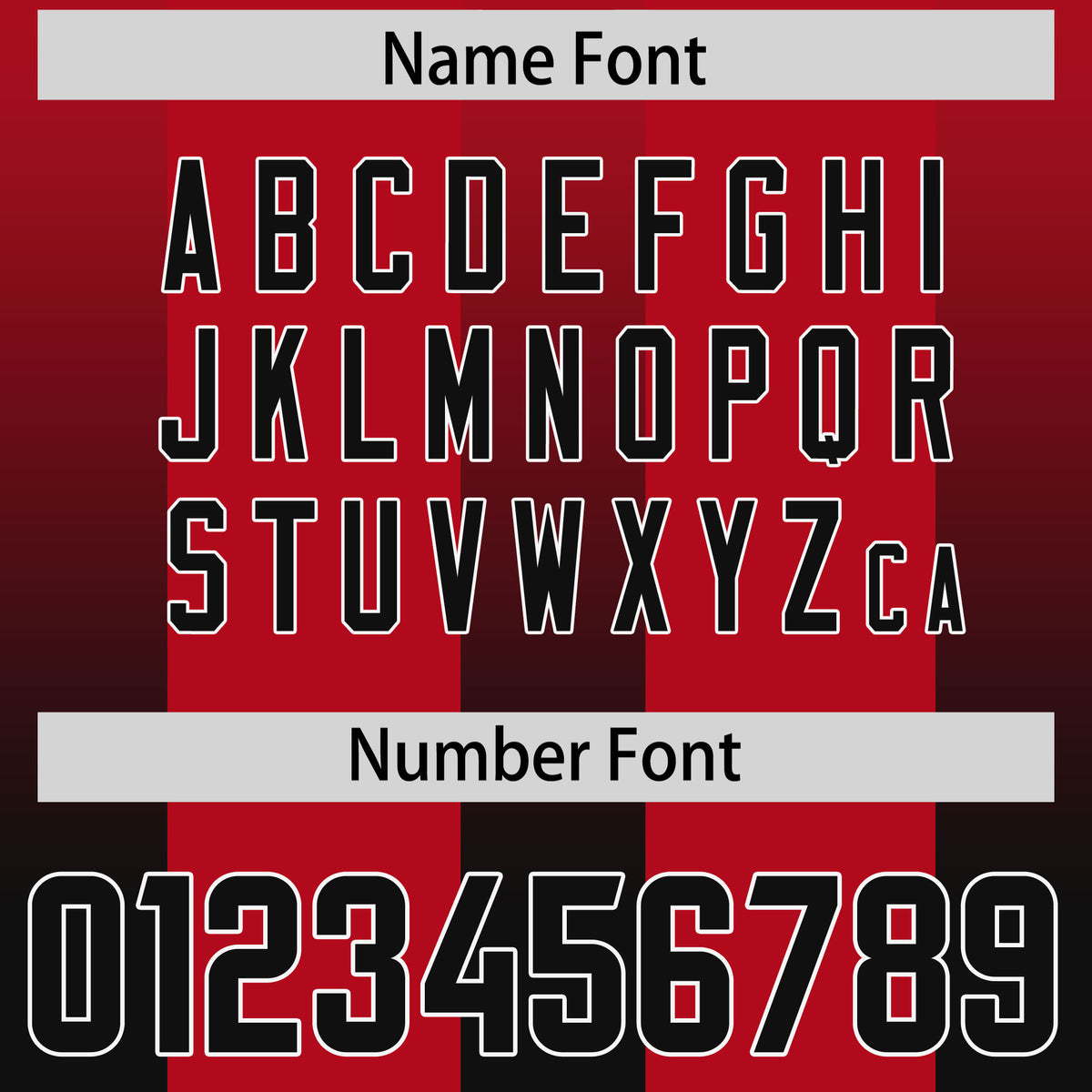 Custom Red Black Vertical Width Stripe Gradient Fashion Personalized Team Football Jersey