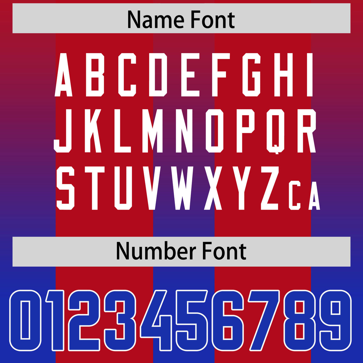 Custom Red Royal Vertical Width Stripe Gradient Fashion Personalized Team Football Jersey