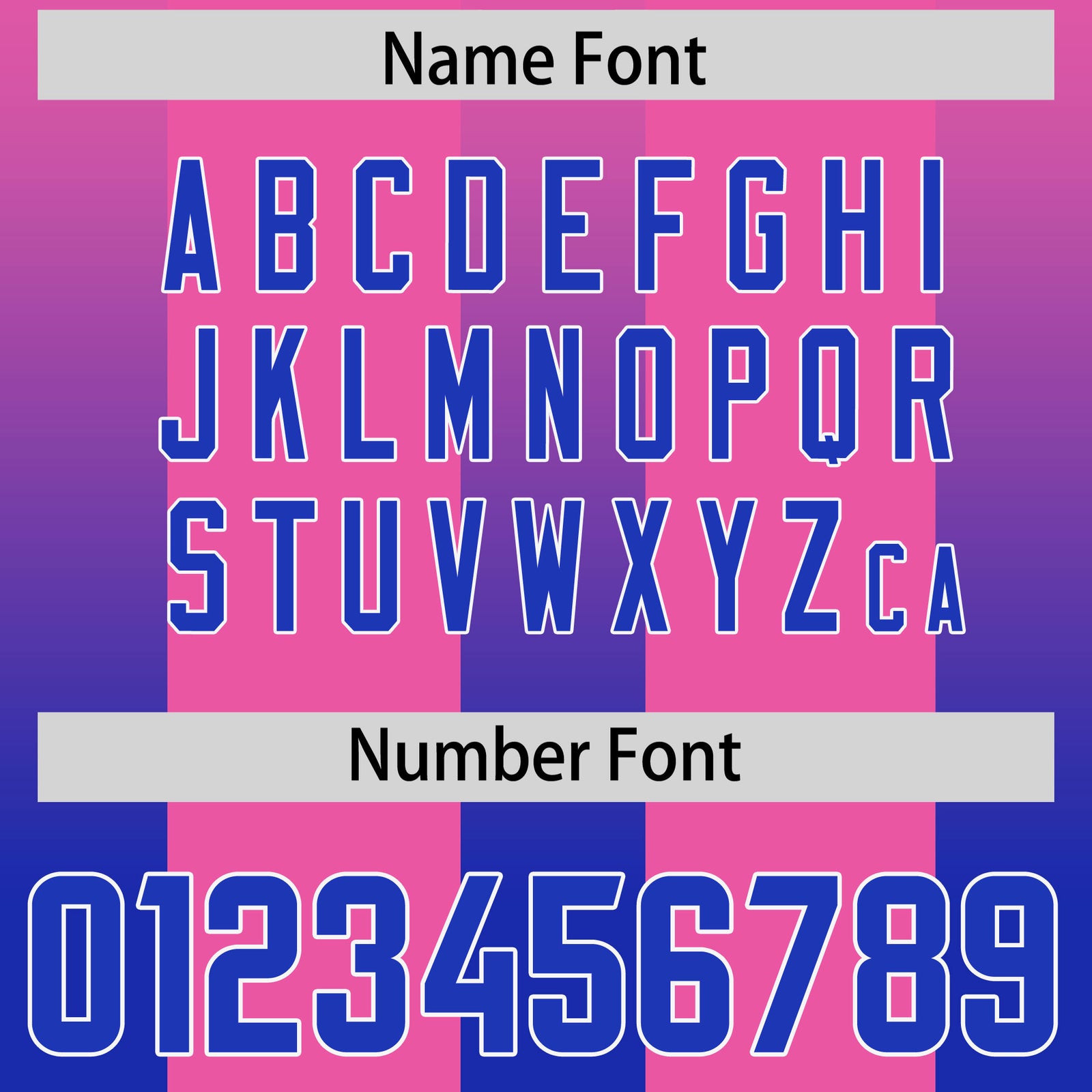 Custom Pink Royal Vertical Width Stripe Gradient Fashion Personalized Team Football Jersey