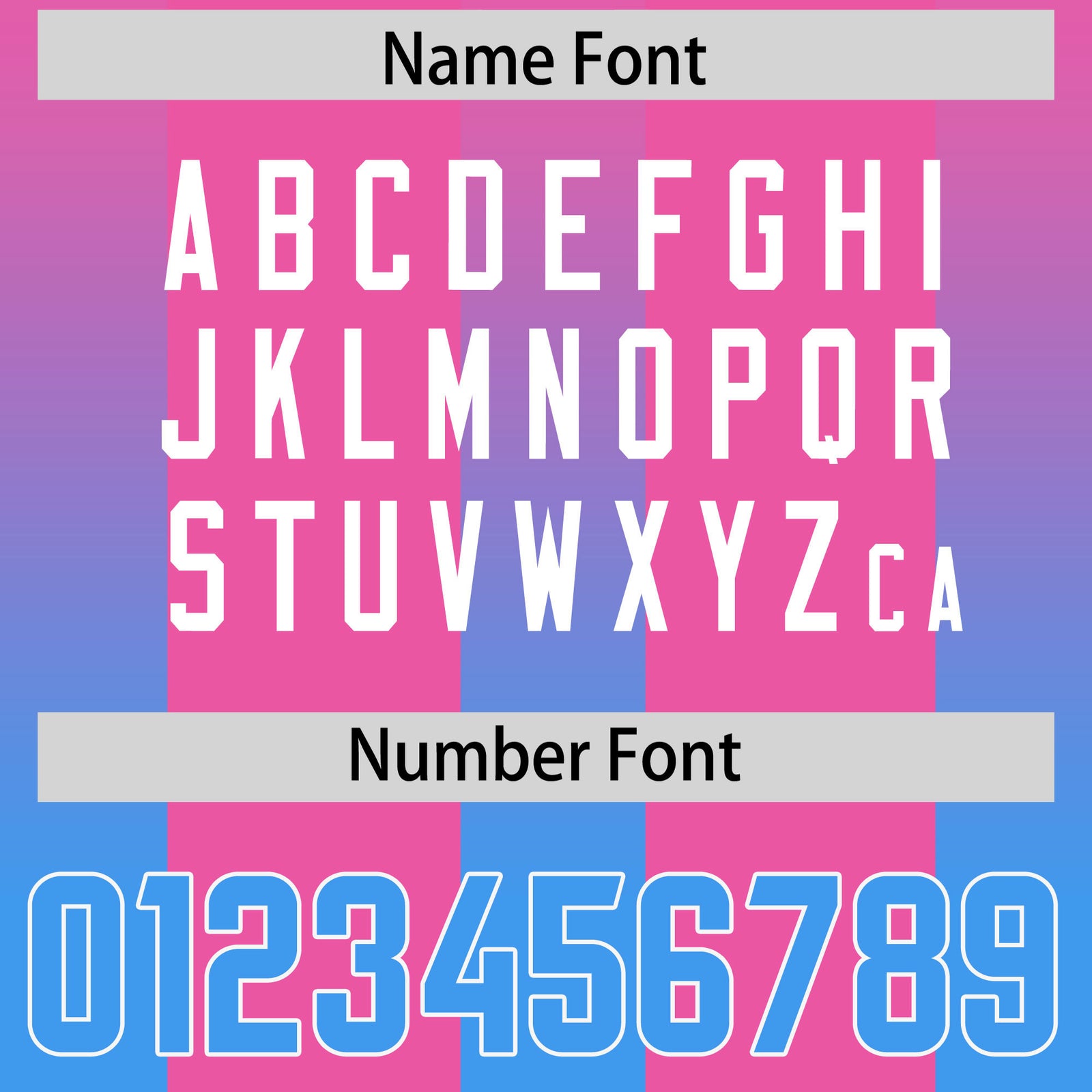 Custom Pink Light Blue Vertical Width Stripe Gradient Fashion Personalized Team Football Jersey