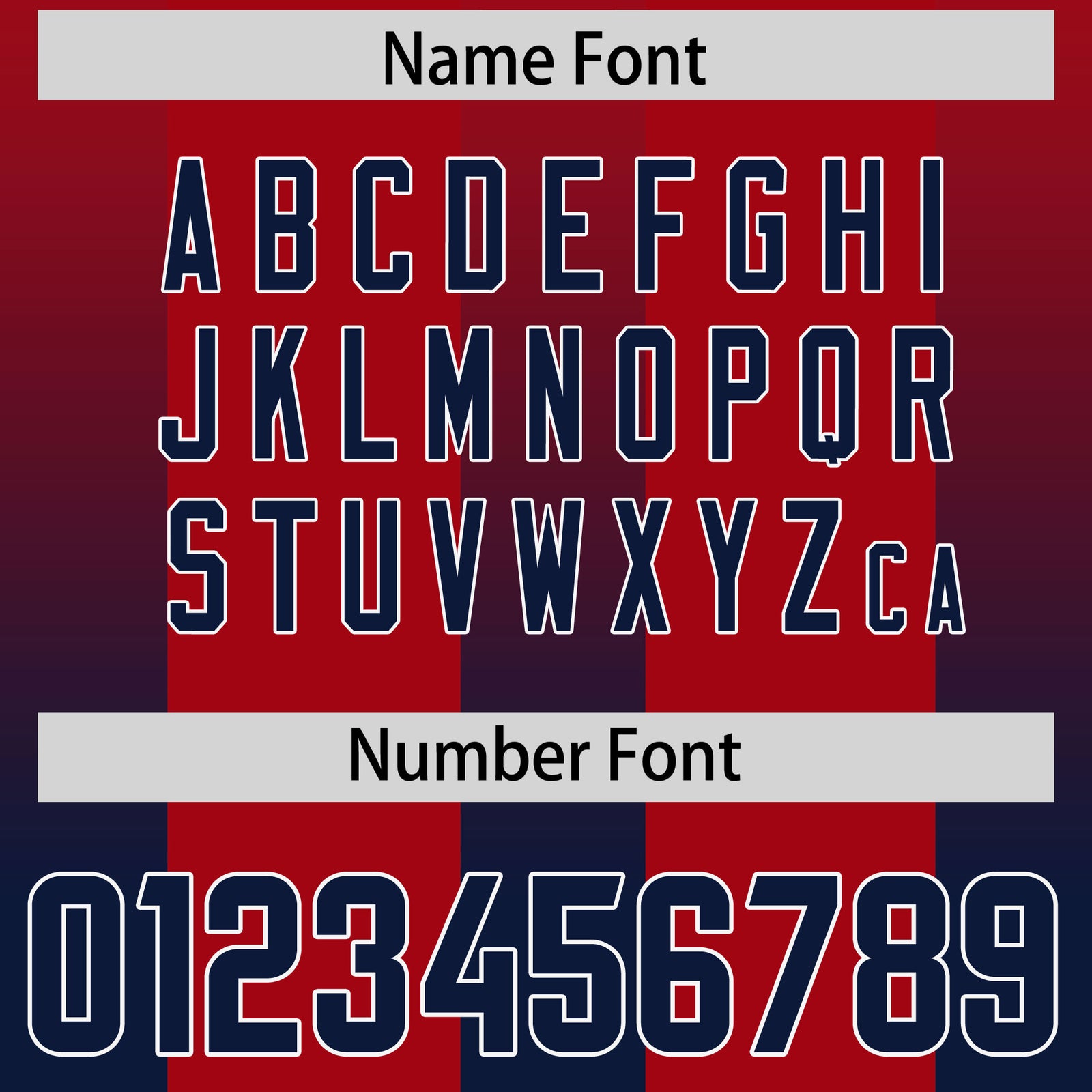 Custom Red Navy Vertical Width Stripe Gradient Fashion Personalized Team Football Jersey