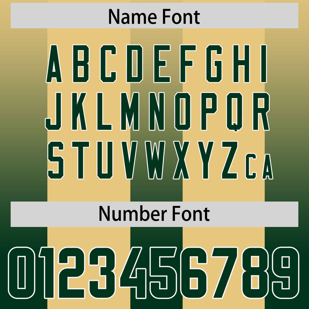 Custom Khaki Green Vertical Width Stripe Gradient Fashion Personalized Team Football Jersey