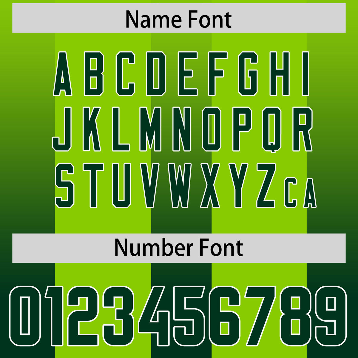 Custom Neon Green Green Vertical Width Stripe Gradient Fashion Personalized Team Football Jersey