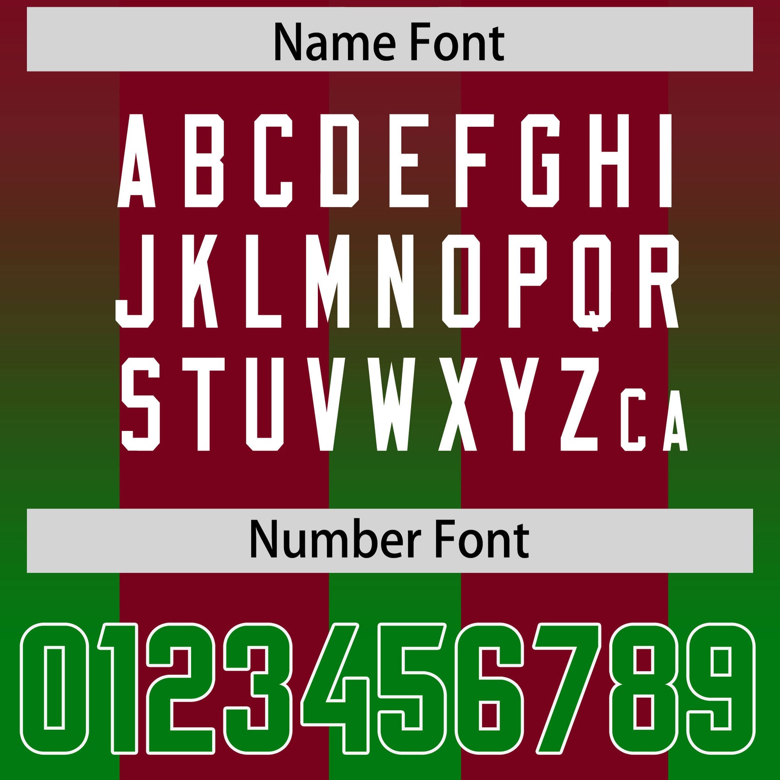 Custom Cardinal Kelly Green Vertical Width Stripe Gradient Fashion Personalized Team Football Jersey