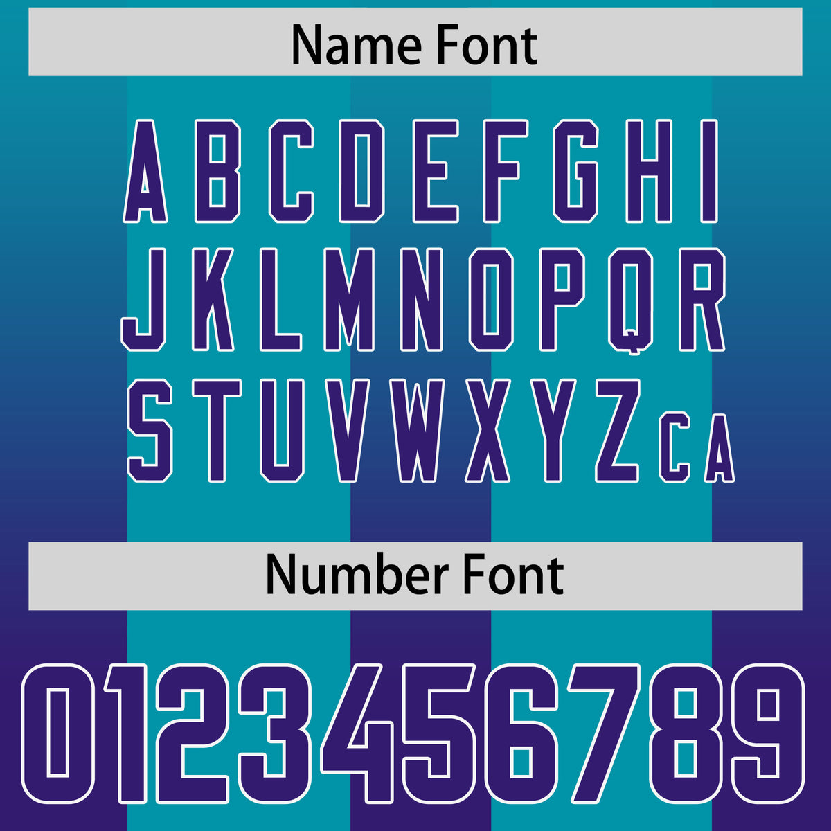 Custom Aqua Purple Vertical Width Stripe Gradient Fashion Personalized Team Football Jersey