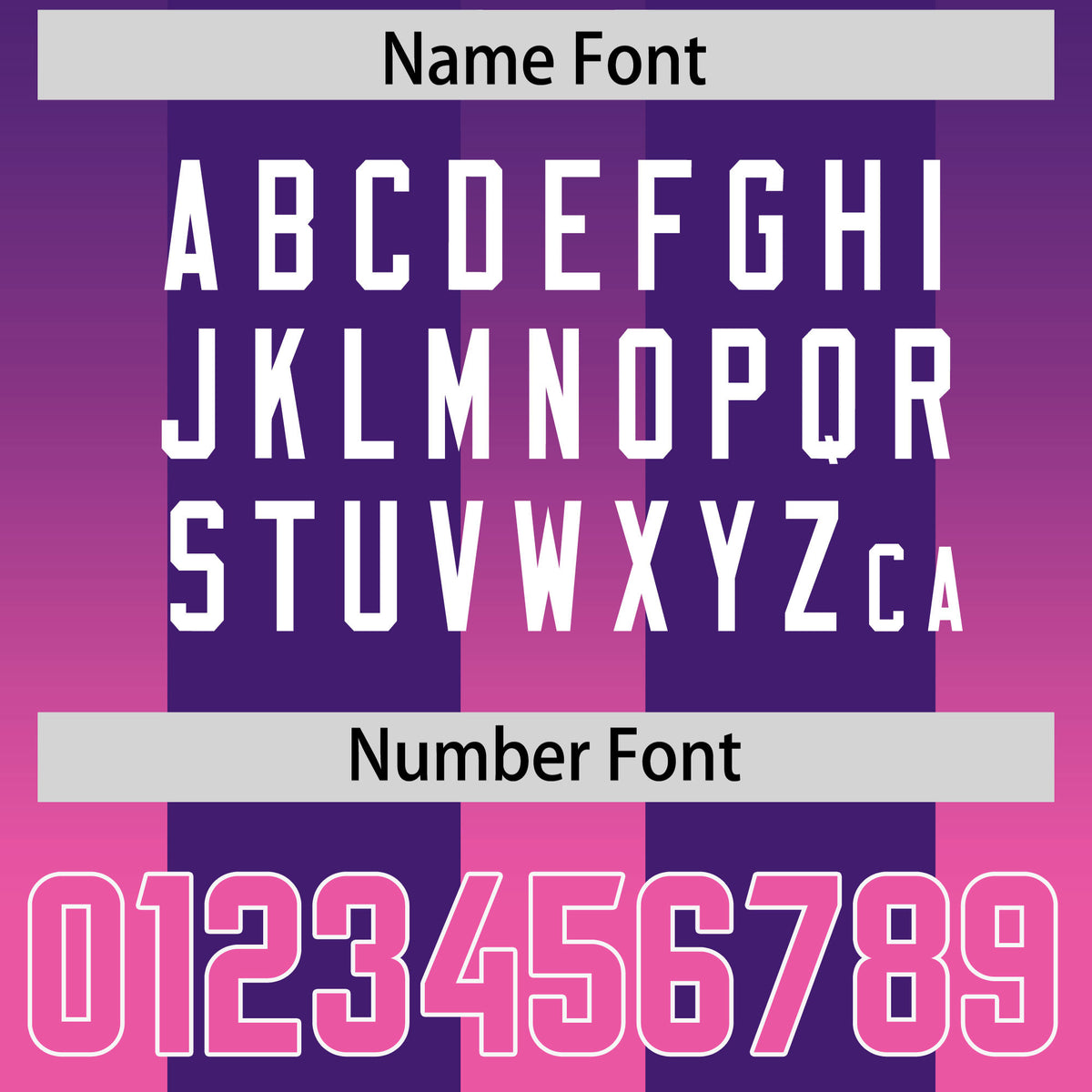 Custom Purple Pink Vertical Width Stripe Gradient Fashion Personalized Team Football Jersey