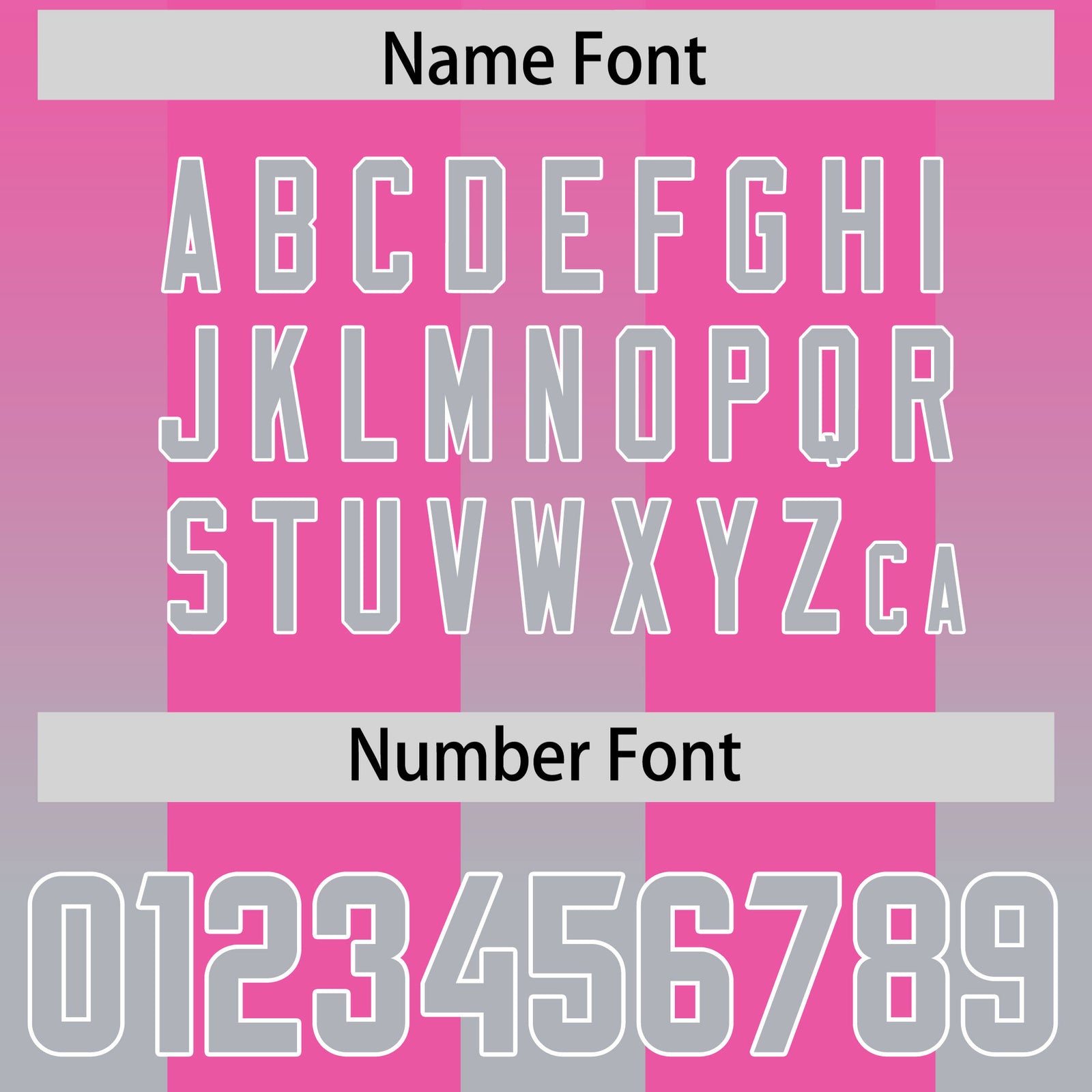 Custom Pink Gray Vertical Width Stripe Gradient Fashion Personalized Team Football Jersey