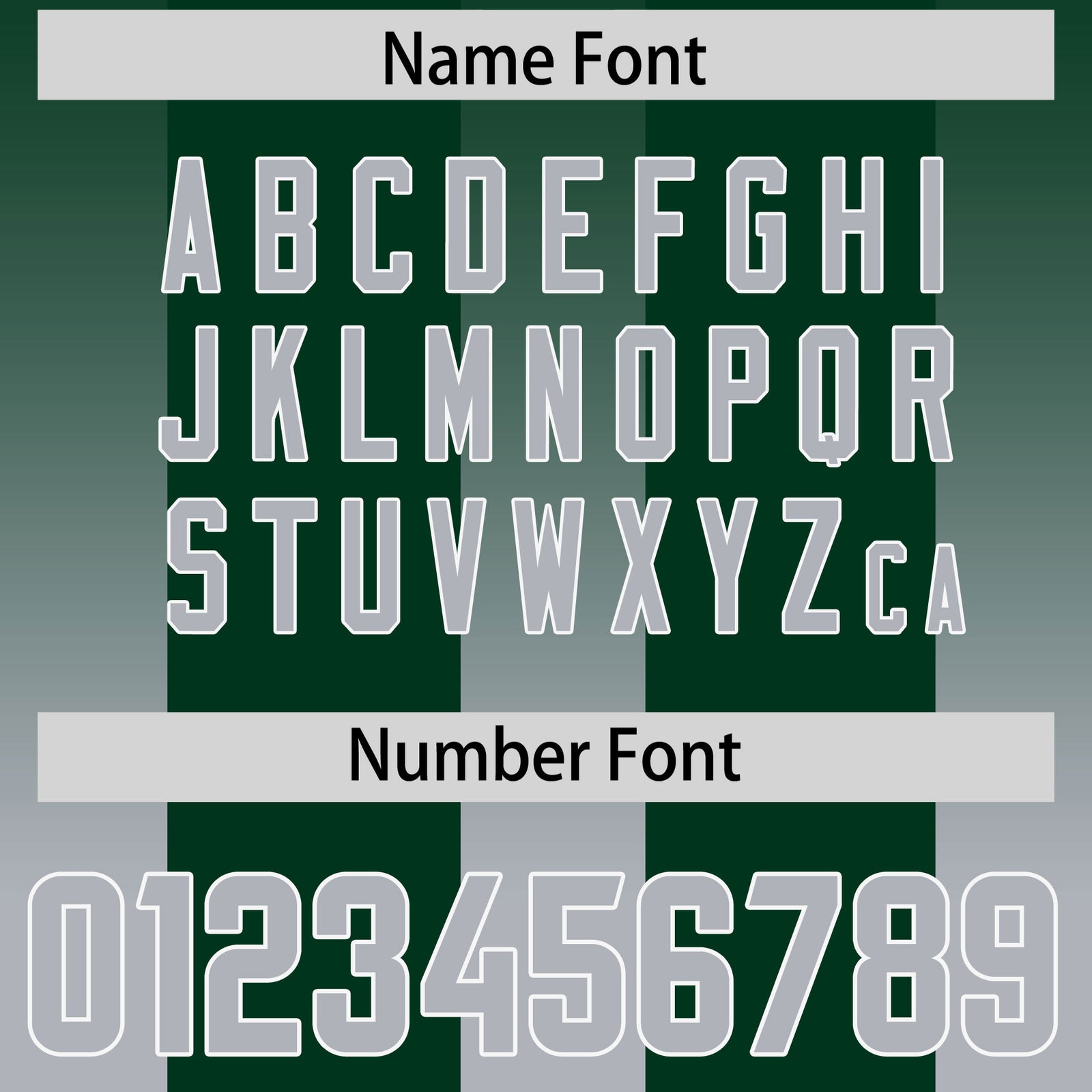 Custom Green Gray Vertical Width Stripe Gradient Fashion Personalized Team Football Jersey