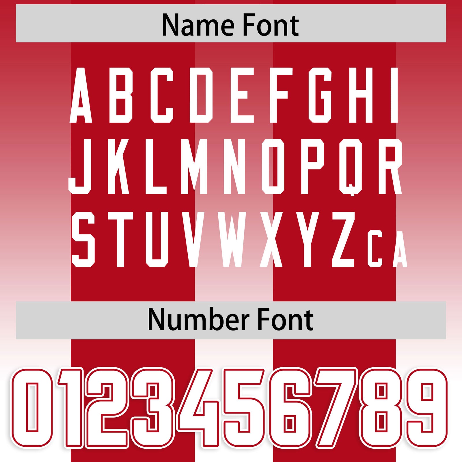 Custom Red White Vertical Width Stripe Gradient Fashion Personalized Team Football Jersey