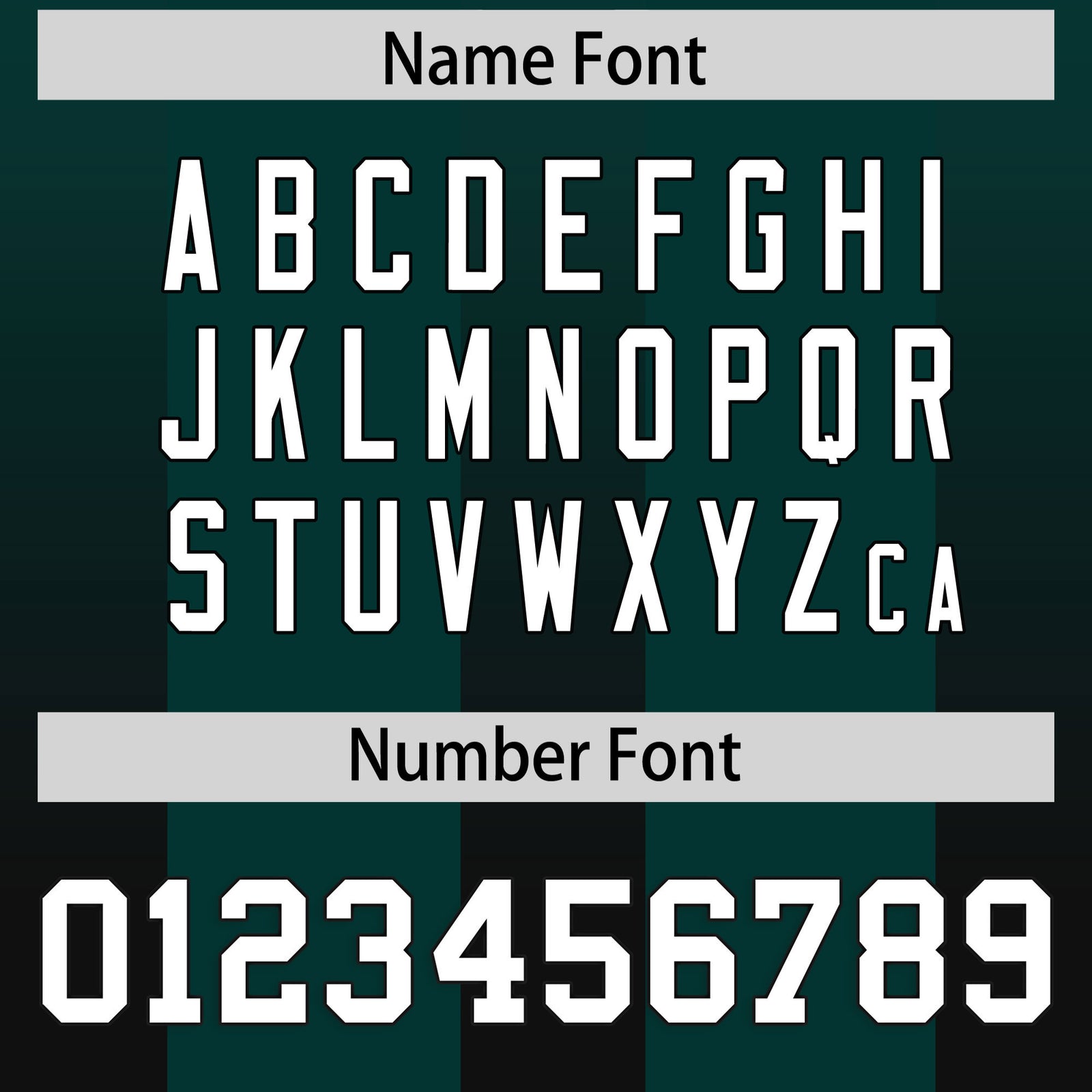 Custom Midnight Green Black Vertical Width Stripe Gradient Fashion Personalized Team Football Jersey