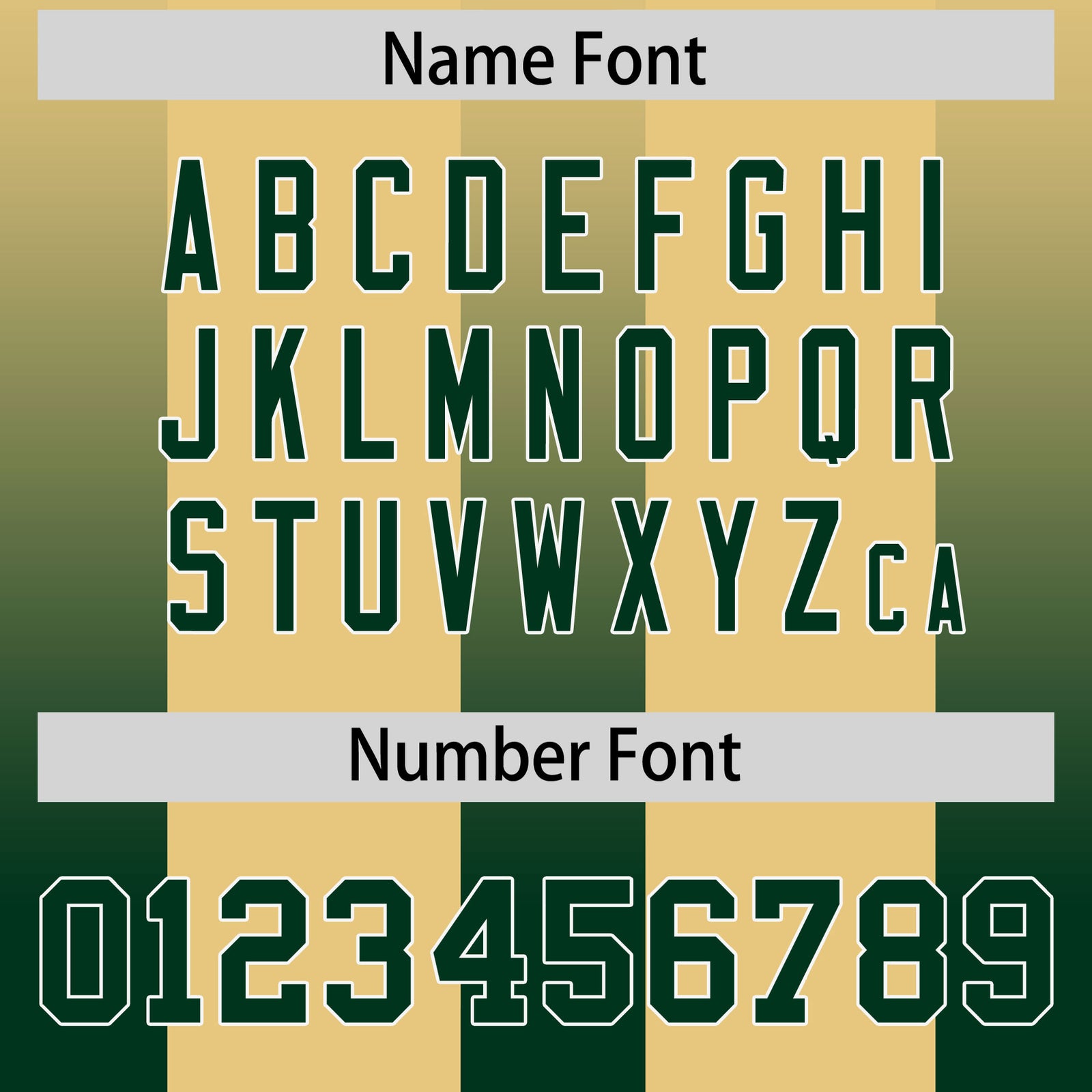Custom Khaki Green Vertical Width Stripe Gradient Fashion Personalized Team Football Jersey