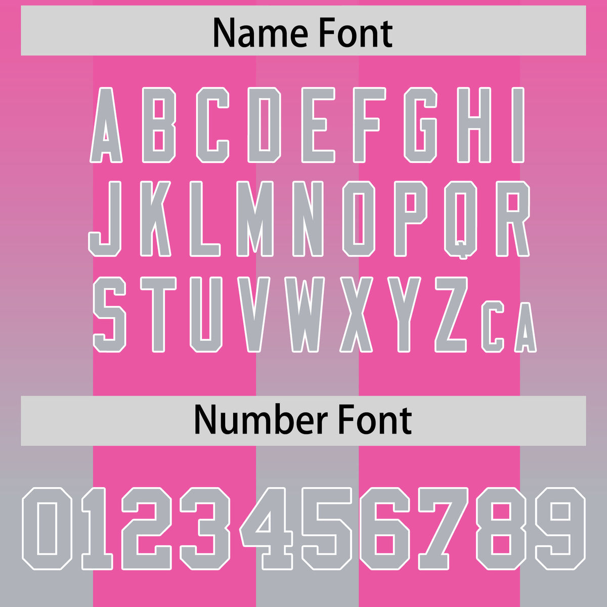 Custom Pink Gray Vertical Width Stripe Gradient Fashion Personalized Team Football Jersey