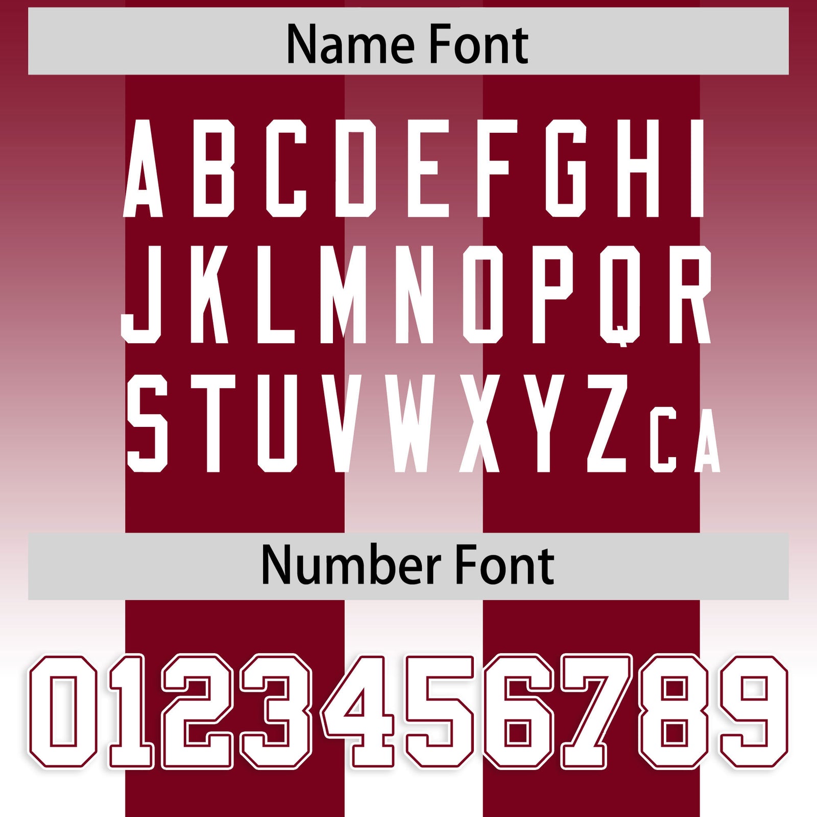 Custom Cardinal White Vertical Width Stripe Gradient Fashion Personalized Team Football Jersey