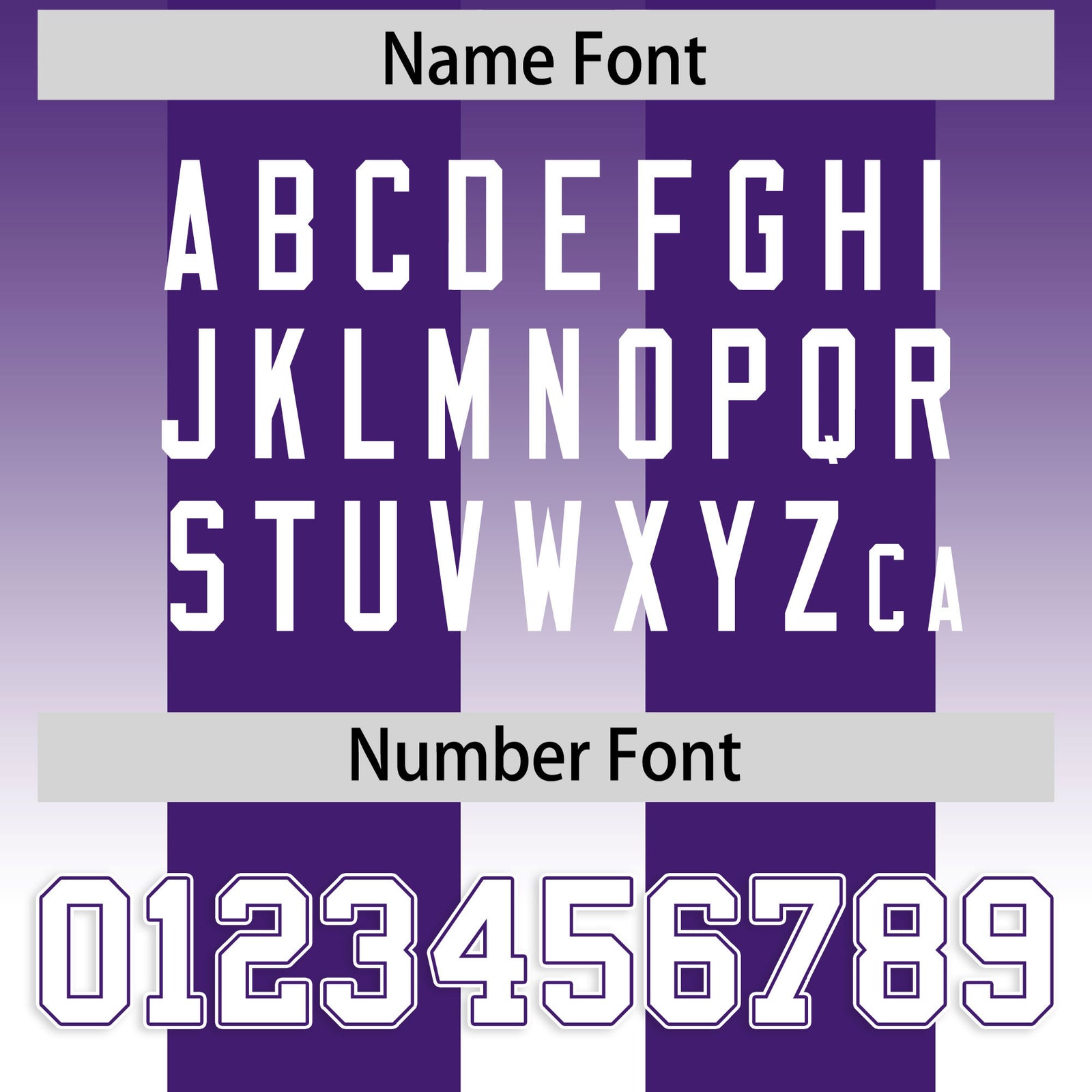 Custom Purple White Vertical Width Stripe Gradient Fashion Personalized Team Football Jersey