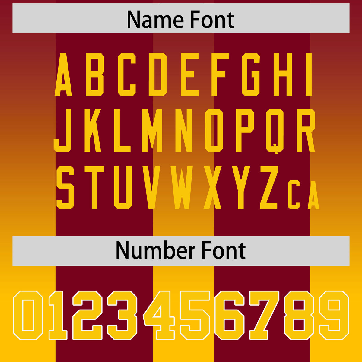 Custom Cardinal Yellow Vertical Width Stripe Gradient Fashion Personalized Team Football Jersey