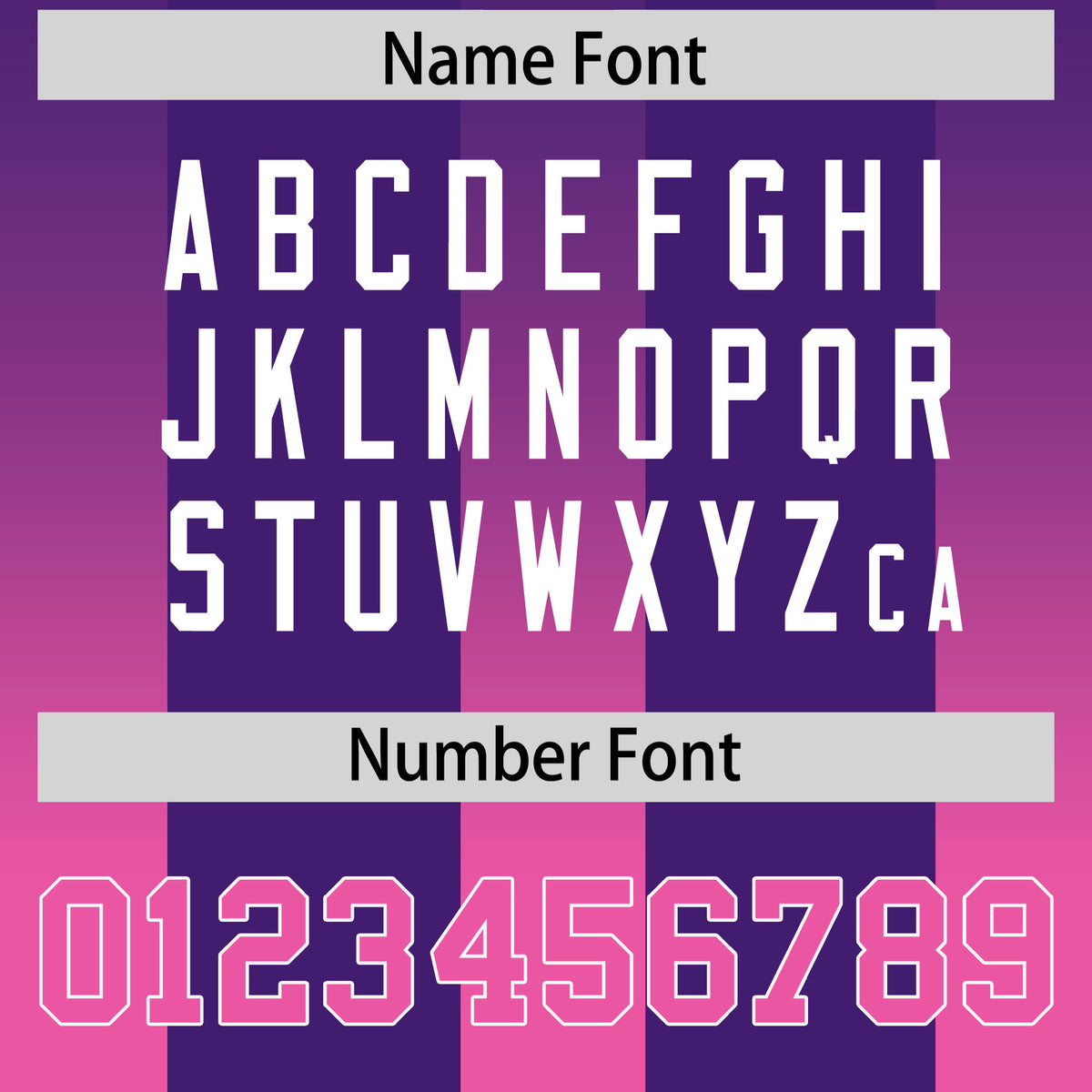 Custom Purple Pink Vertical Width Stripe Gradient Fashion Personalized Team Football Jersey