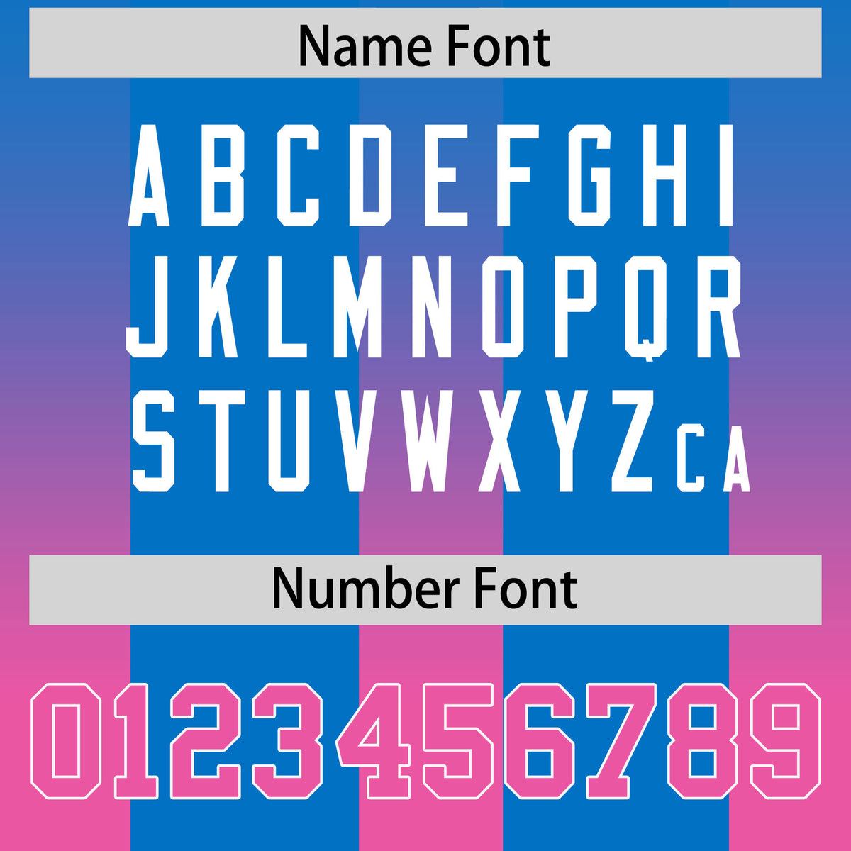 Custom Royal Pink Vertical Width Stripe Gradient Fashion Personalized Team Football Jersey