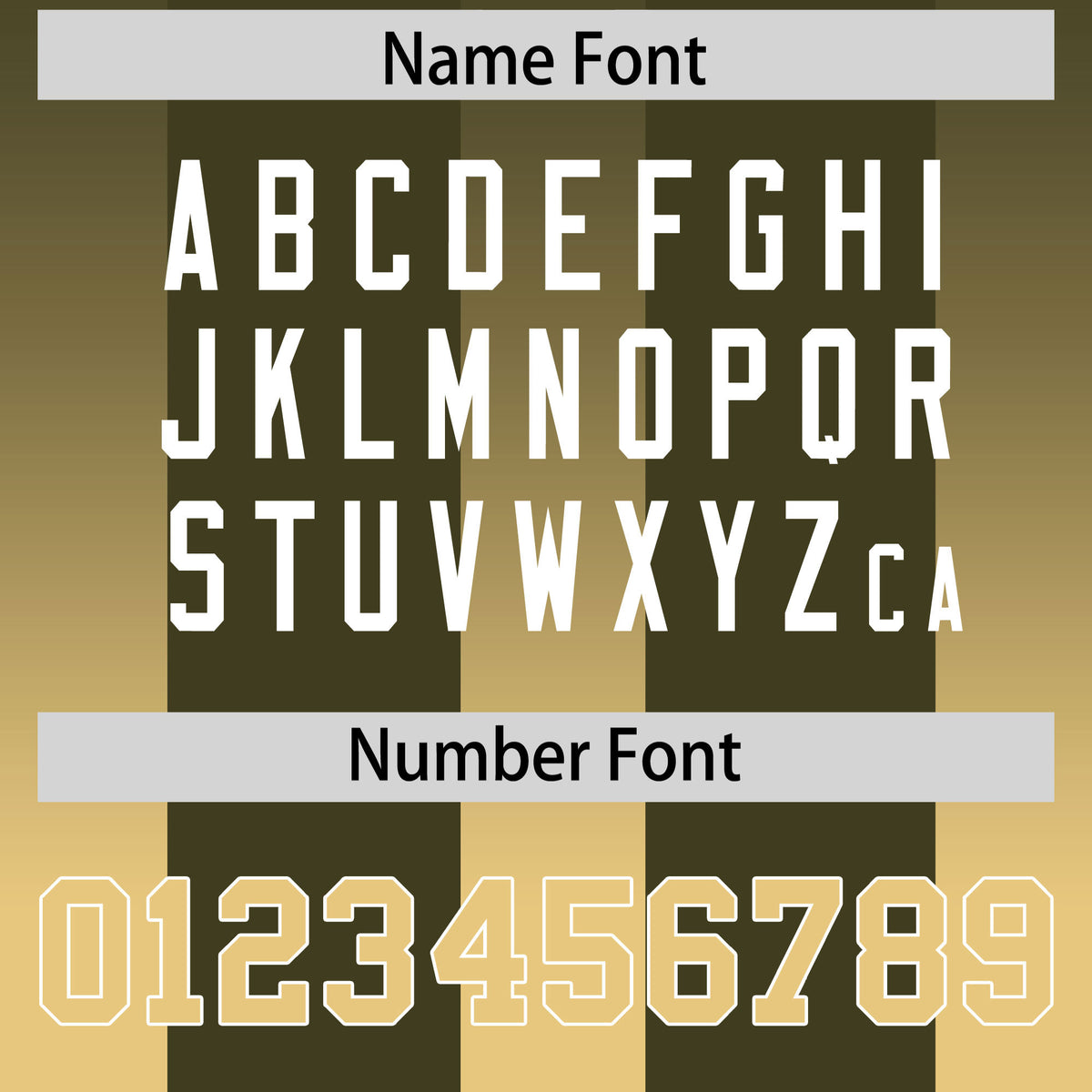 Custom Olive Khaki Vertical Width Stripe Gradient Fashion Personalized Team Football Jersey