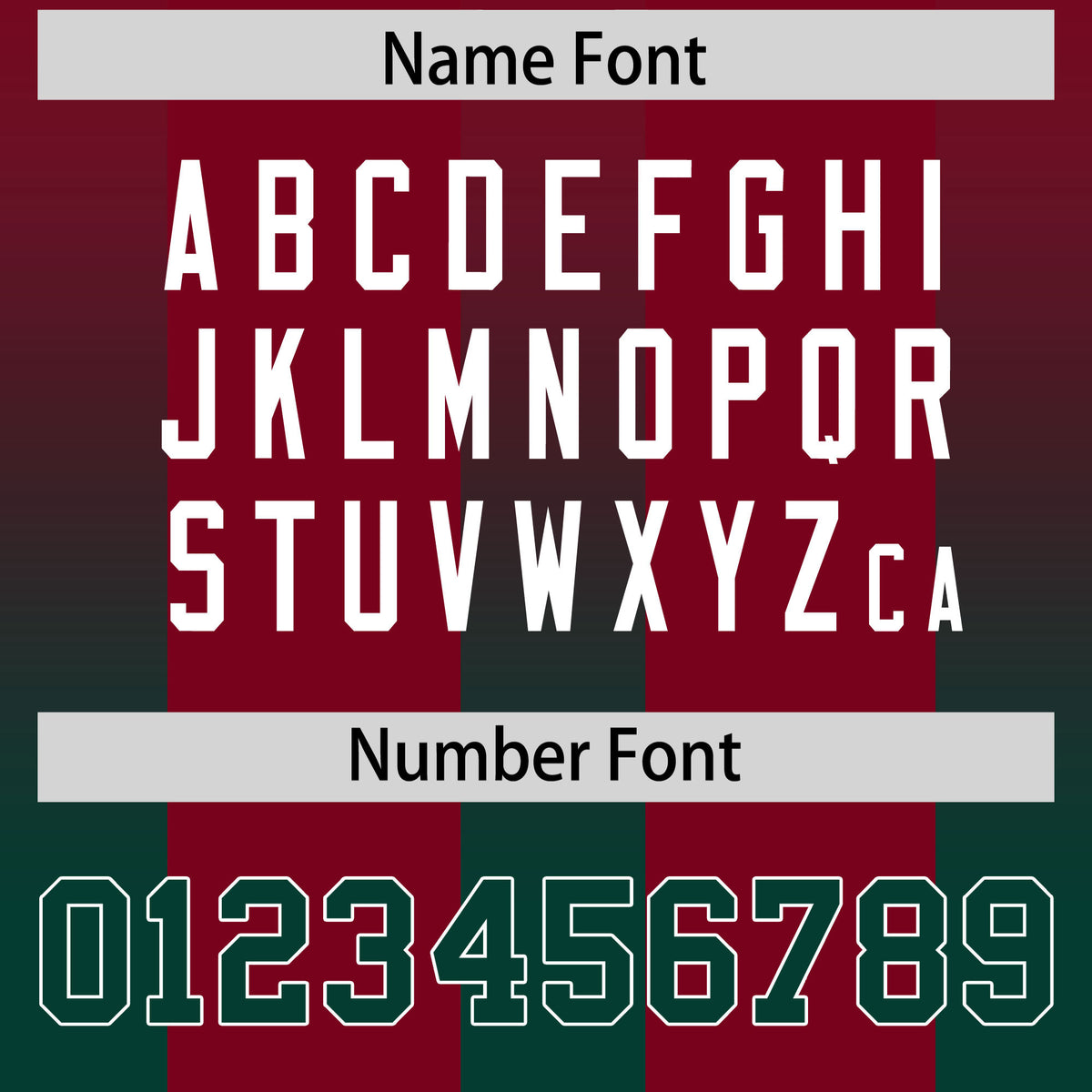 Custom Cardinal Midnight Green Vertical Width Stripe Gradient Fashion Personalized Team Football Jersey