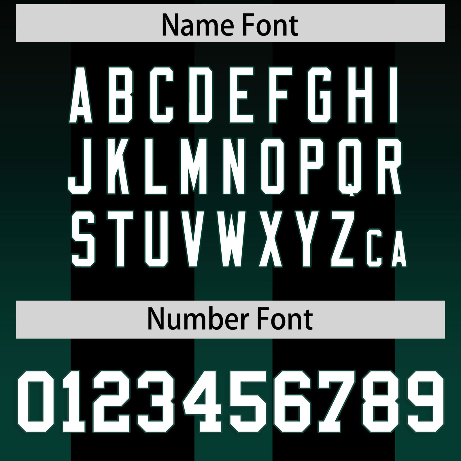 Custom Black Midnight Green Vertical Width Stripe Gradient Fashion Personalized Team Football Jersey