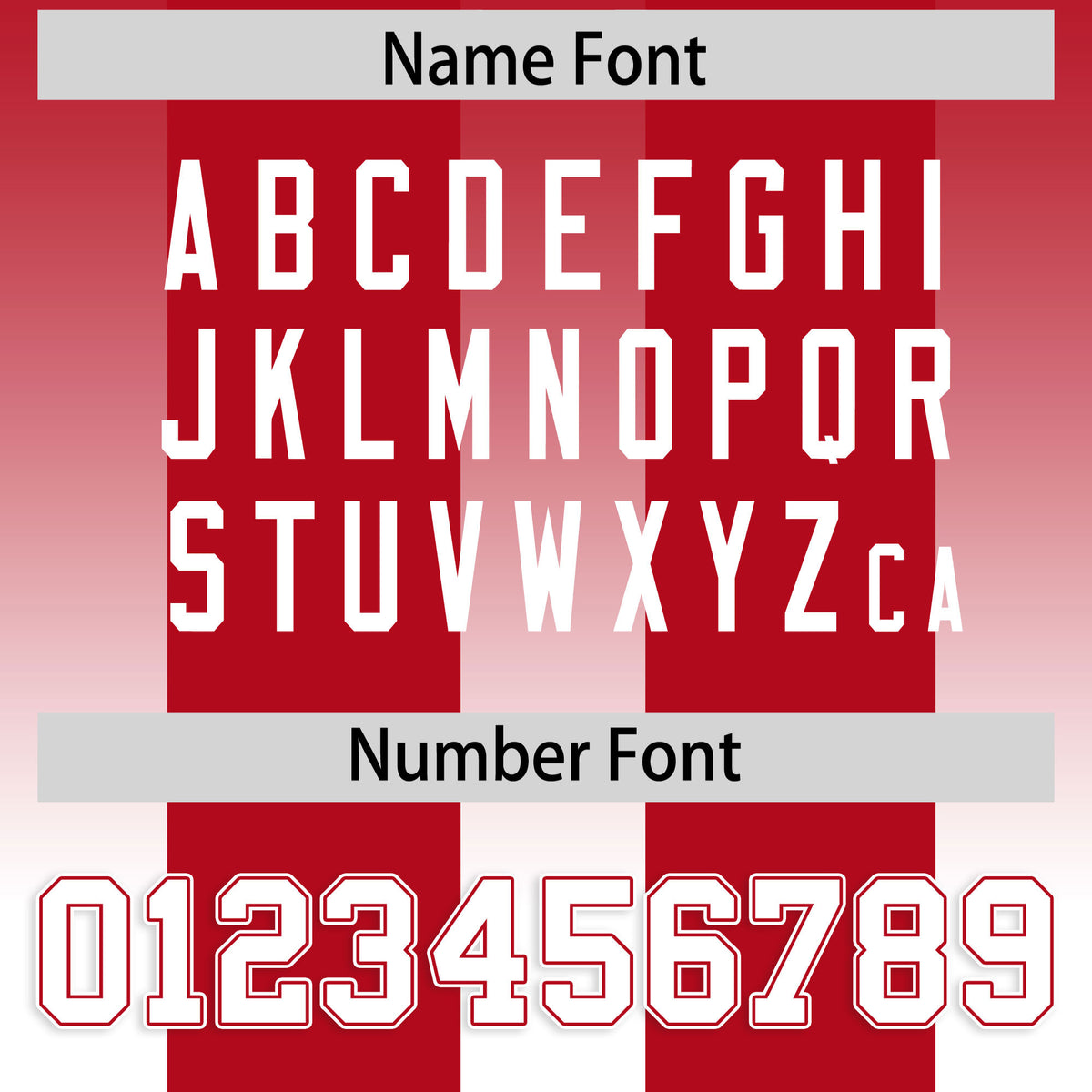 Custom Red White Vertical Width Stripe Gradient Fashion Personalized Team Football Jersey