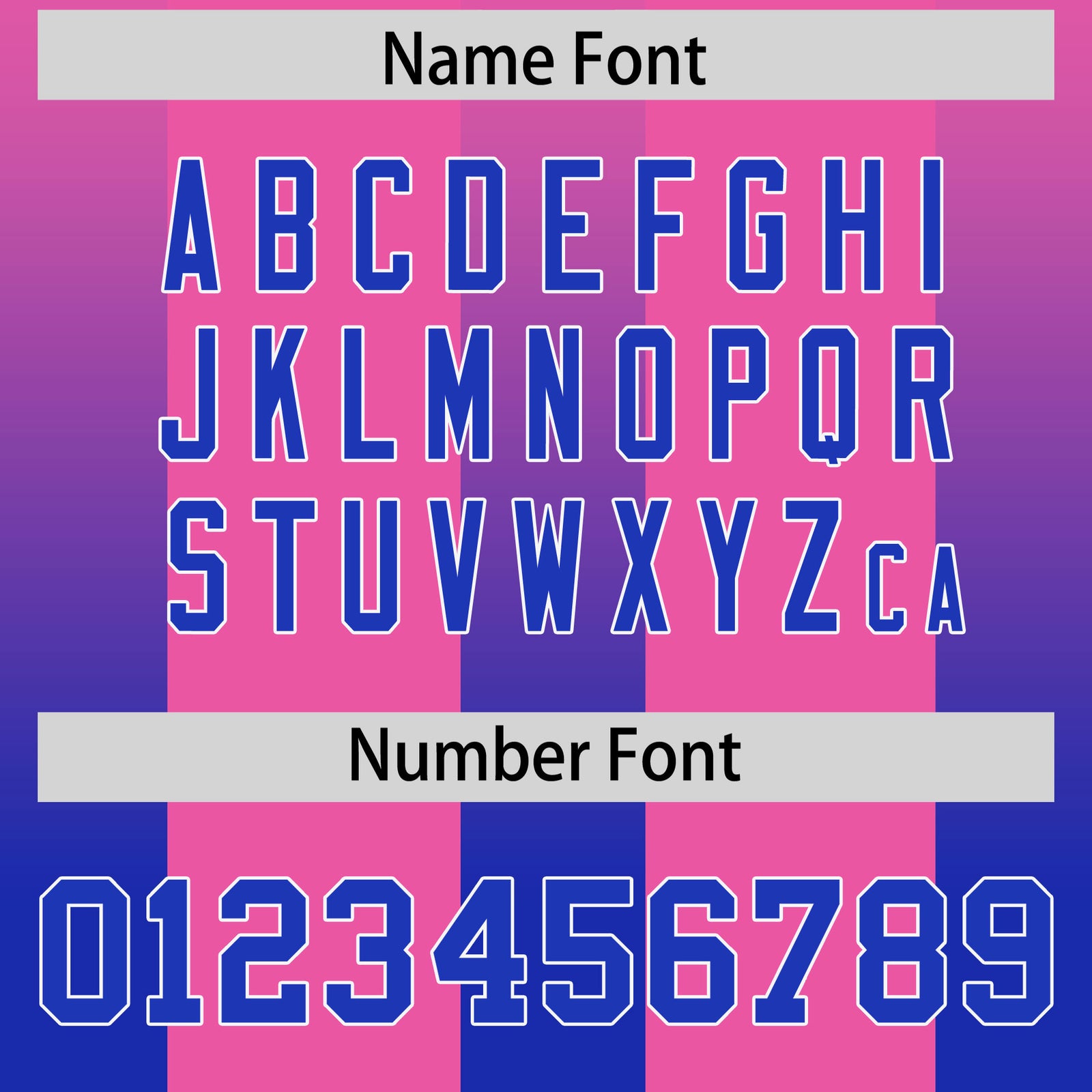 Custom Pink Royal Vertical Width Stripe Gradient Fashion Personalized Team Football Jersey