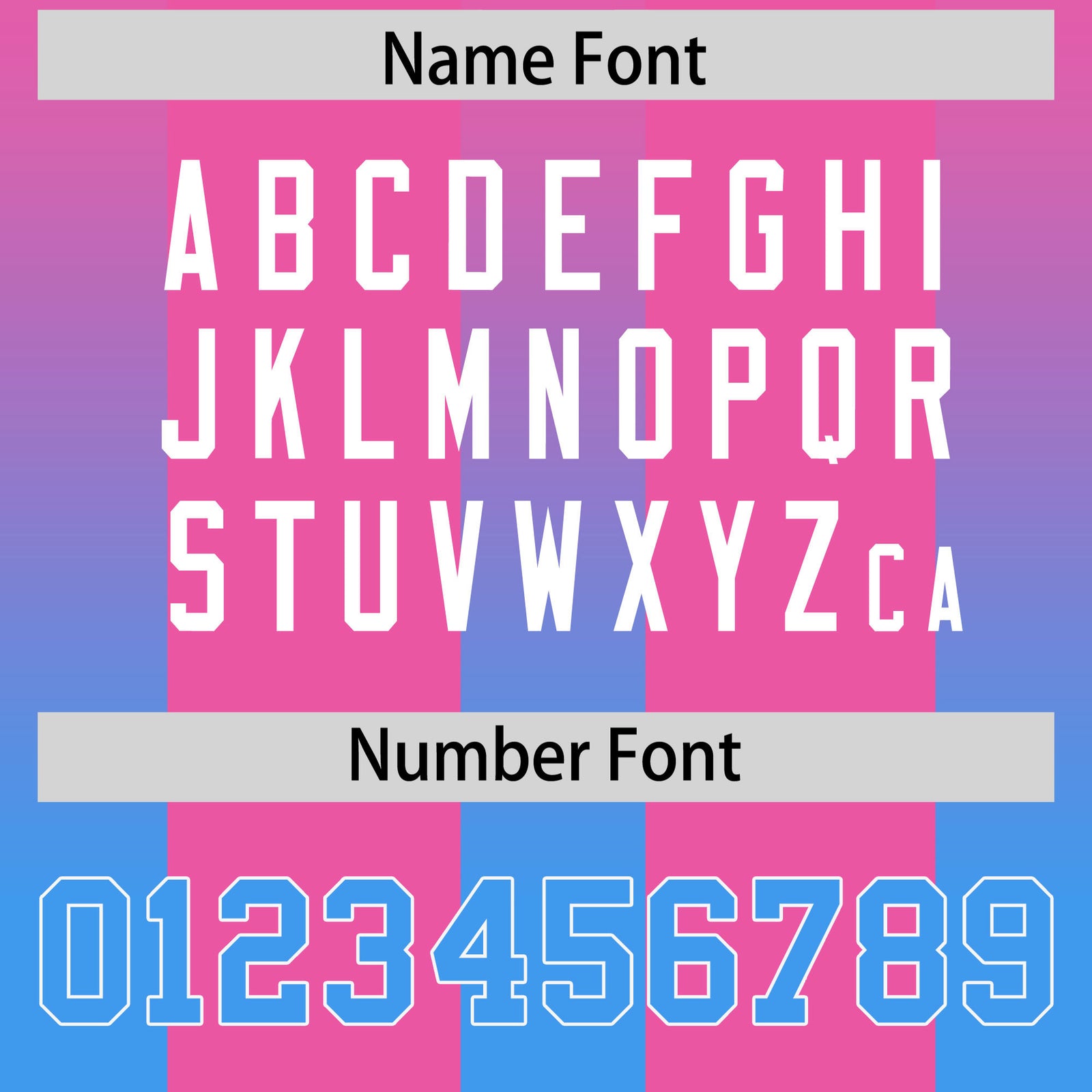 Custom Pink Light Blue Vertical Width Stripe Gradient Fashion Personalized Team Football Jersey