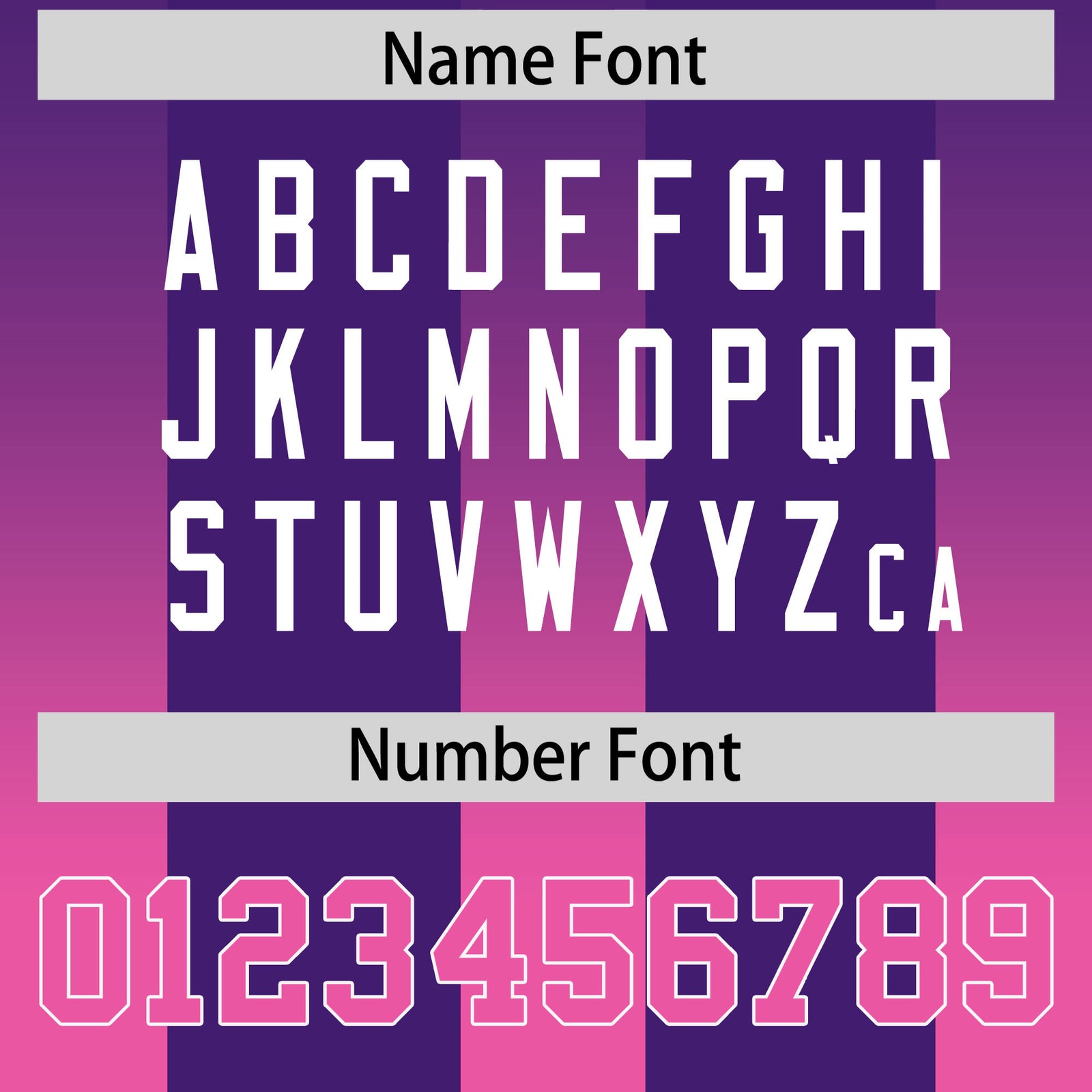 Custom Purple Pink Vertical Width Stripe Gradient Fashion Personalized Team Football Jersey