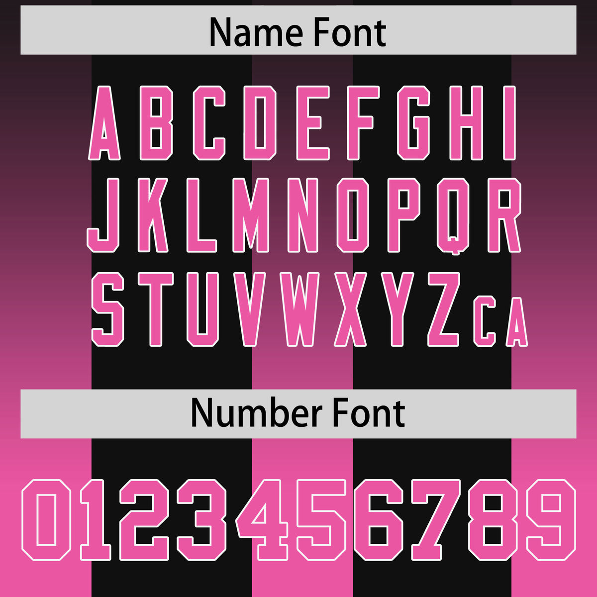 Custom Black Pink Vertical Width Stripe Gradient Fashion Personalized Team Football Jersey