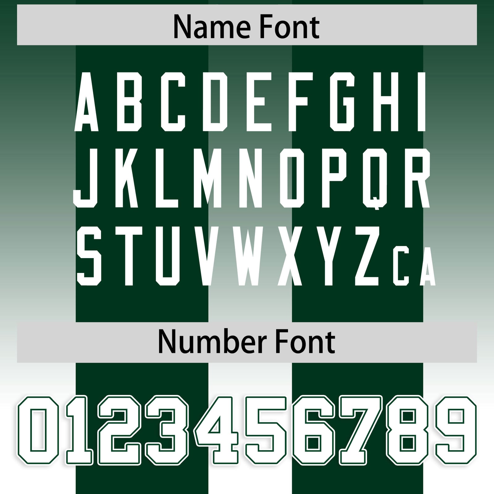 Custom Green White Vertical Width Stripe Gradient Fashion Personalized Team Football Jersey