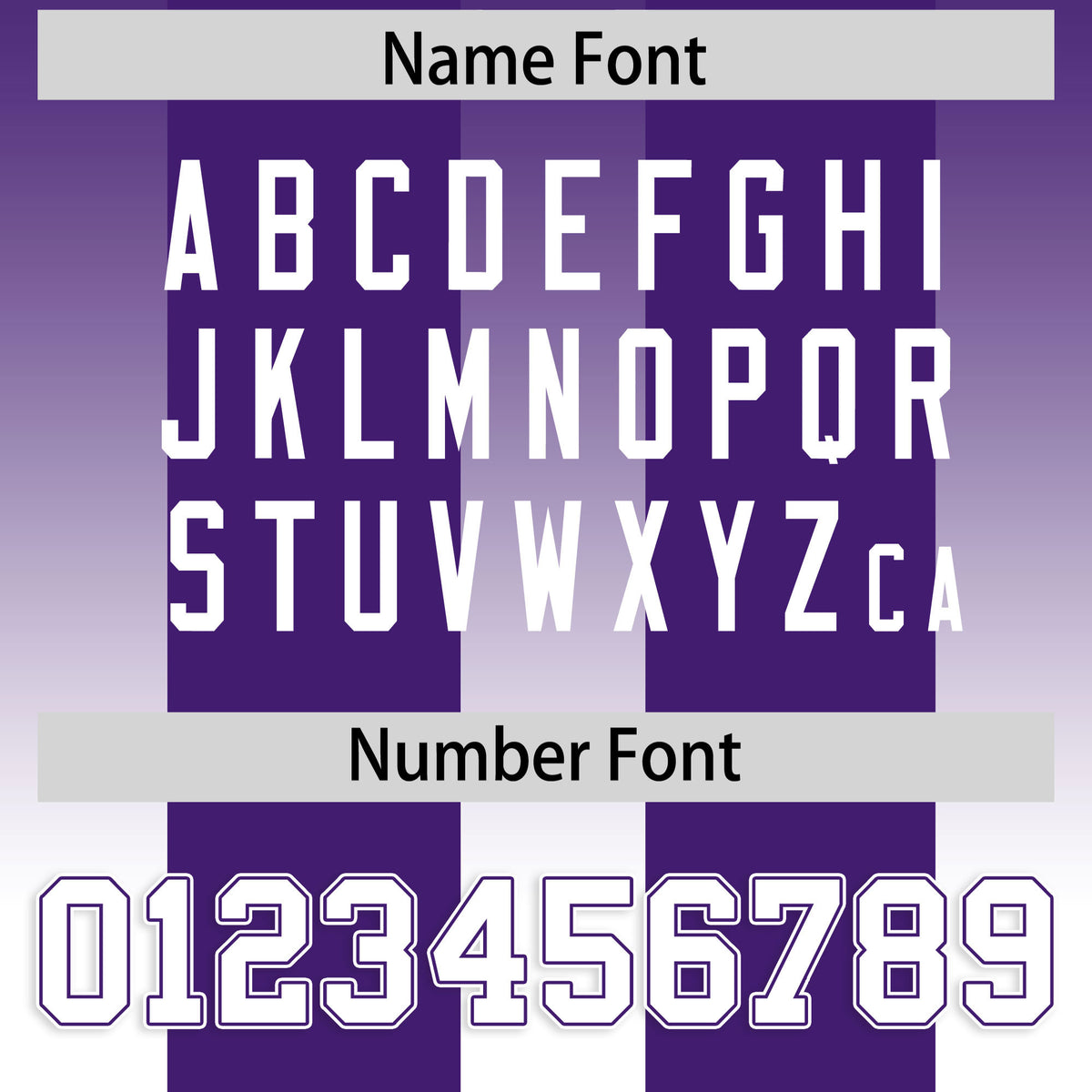 Custom Purple White Vertical Width Stripe Gradient Fashion Personalized Team Football Jersey