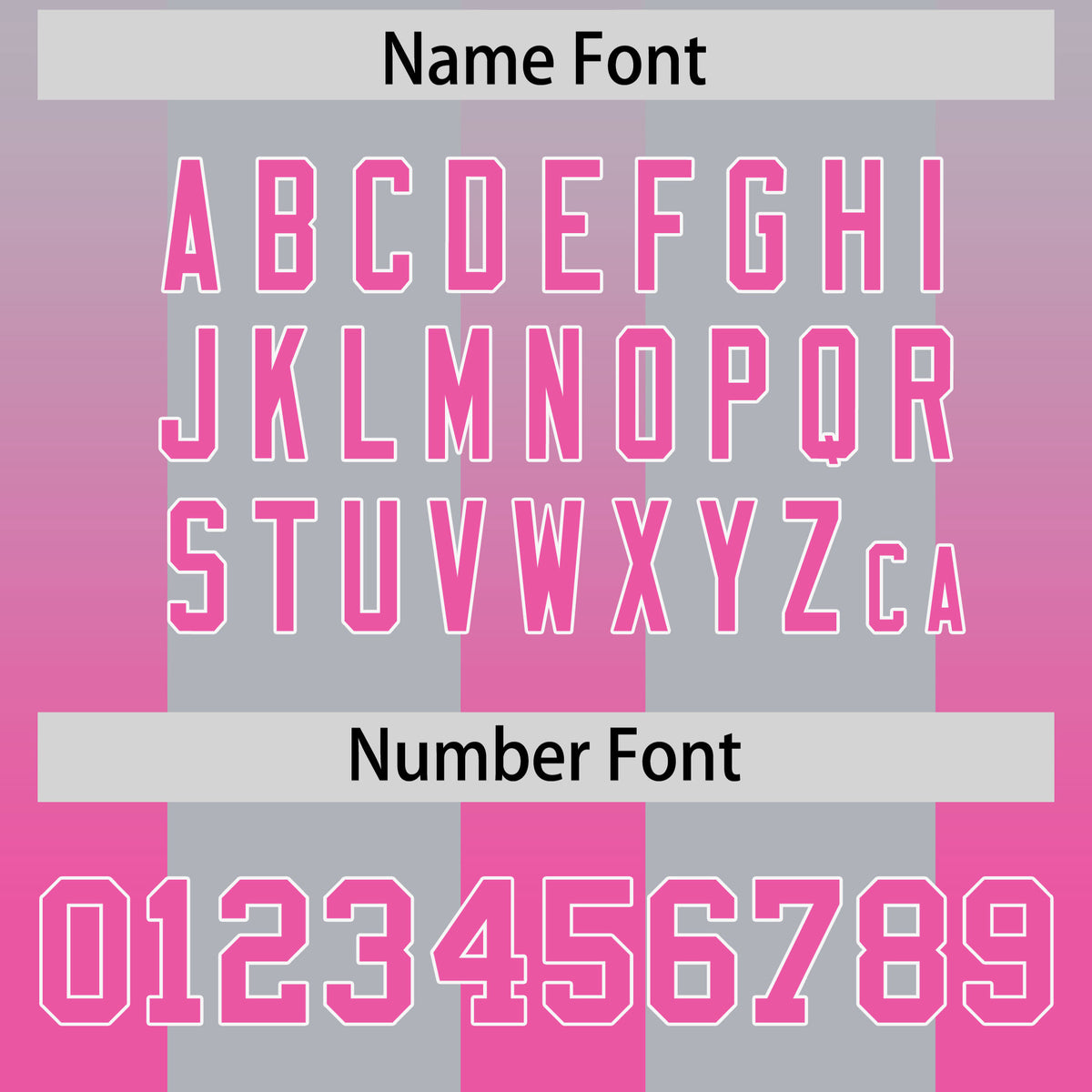 Custom Gray Pink Vertical Width Stripe Gradient Fashion Personalized Team Football Jersey