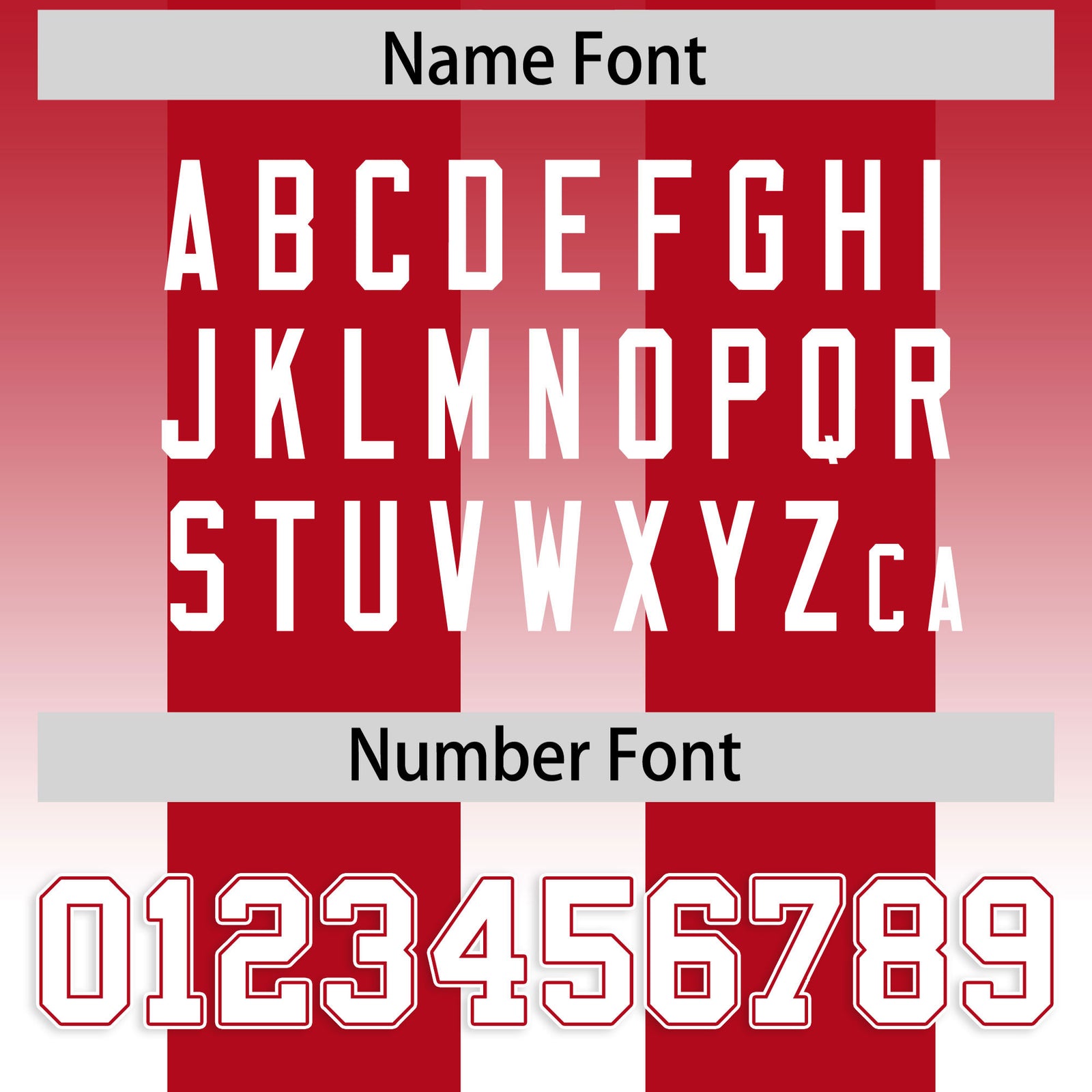 Custom Red White Vertical Width Stripe Gradient Fashion Personalized Team Football Jersey