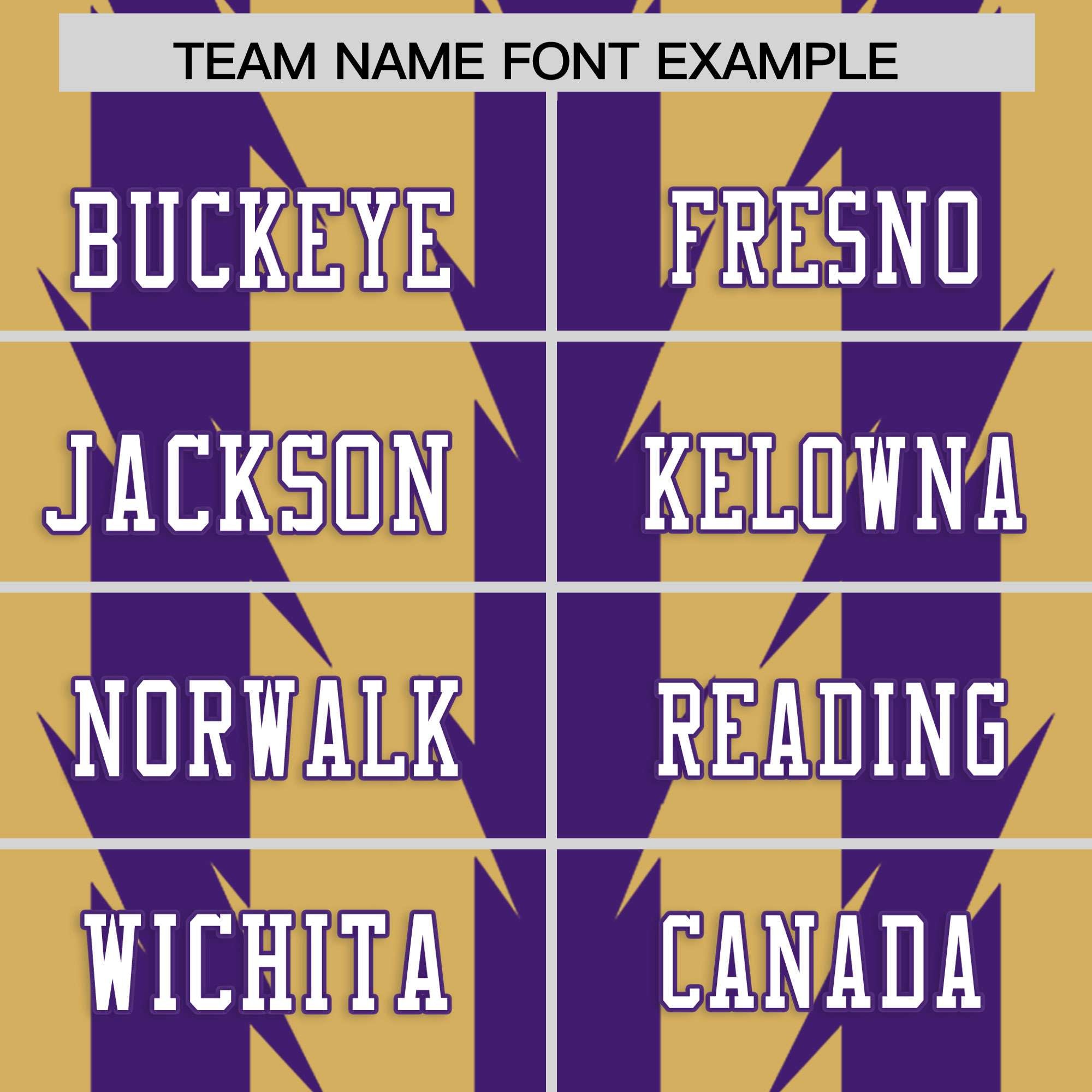 Custom Old Gold and Purple Graffiti Pattern Practice Flag Football Jerseys For Youth & Mens| KXKSHOP