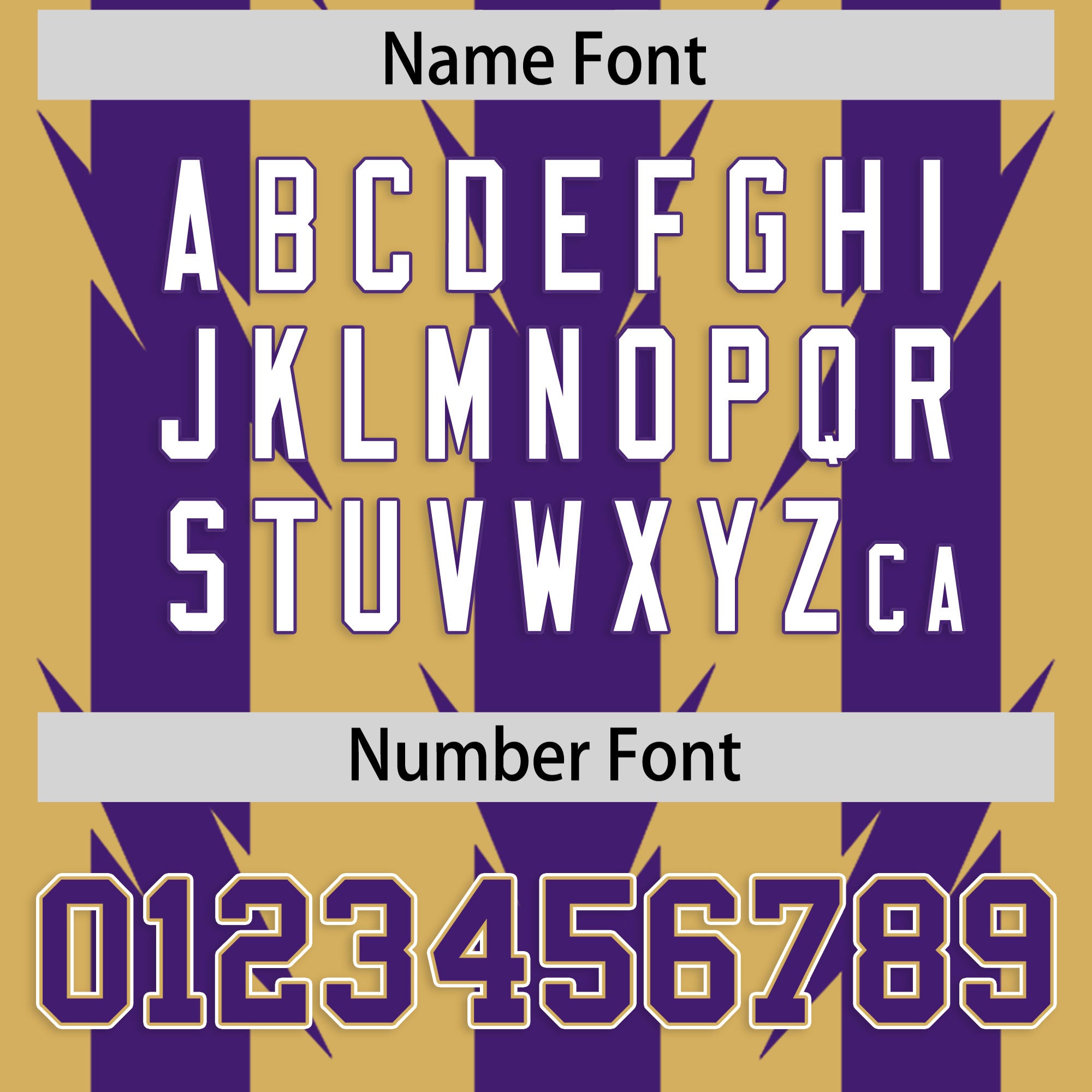 Custom Old Gold and Purple Graffiti Pattern Practice Flag Football Jerseys For Youth & Mens| KXKSHOP