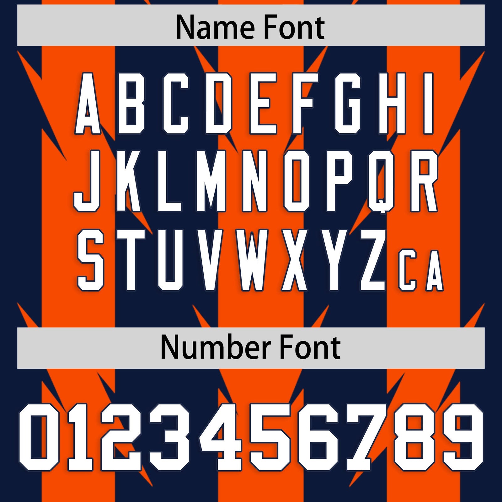 Custom Navy and Orange Graffiti Pattern Practice Flag Football Jerseys For Youth & Mens| KXKSHOP