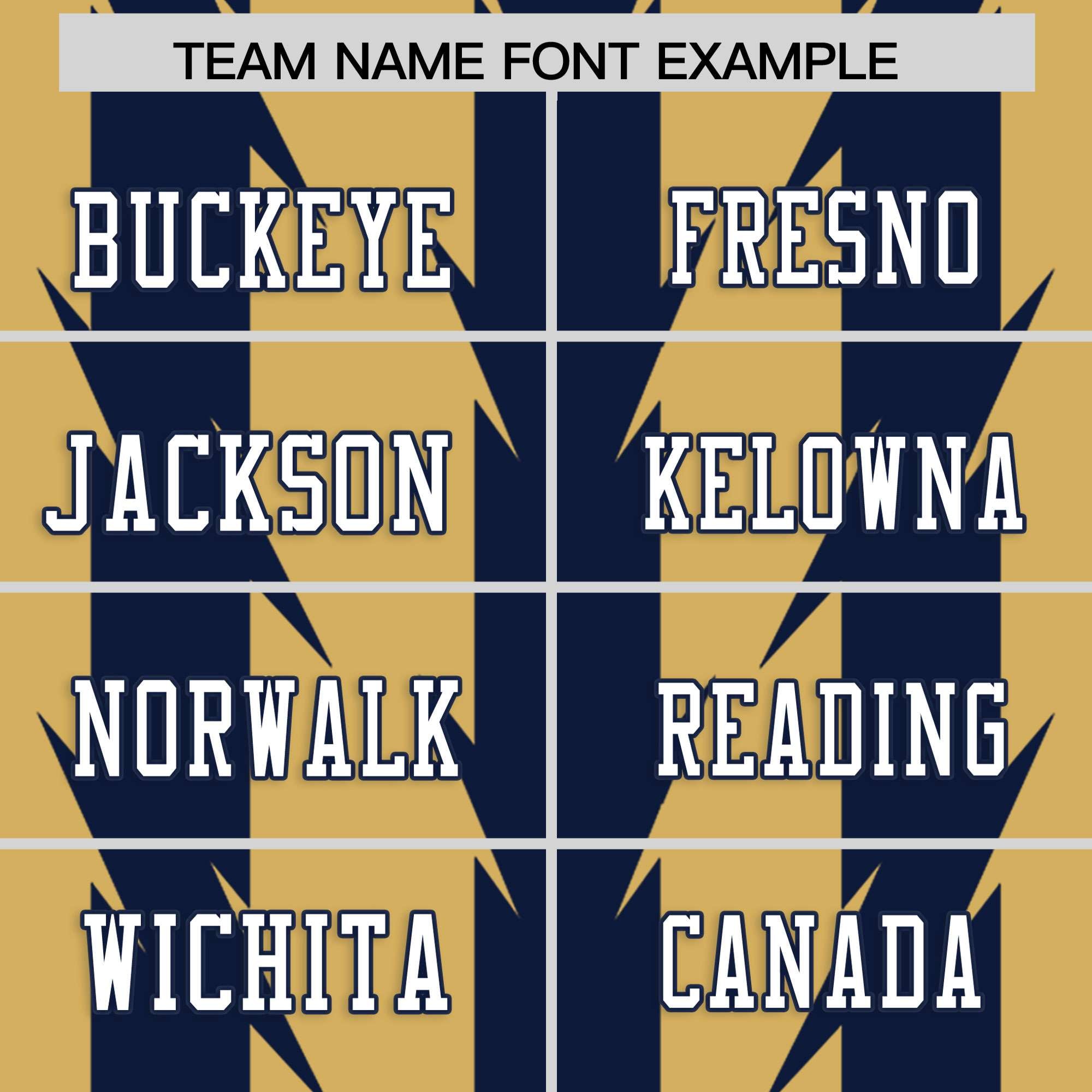 Custom Old Gold and Navy Graffiti Pattern Practice Flag Football Jerseys For Youth & Mens| KXKSHOP