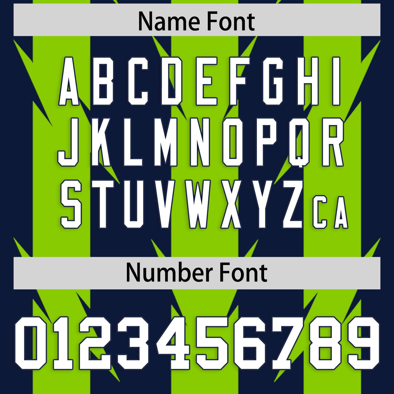 Custom Navy and Neon Green Graffiti Pattern Practice Flag Football Jerseys For Youth & Mens| KXKSHOP