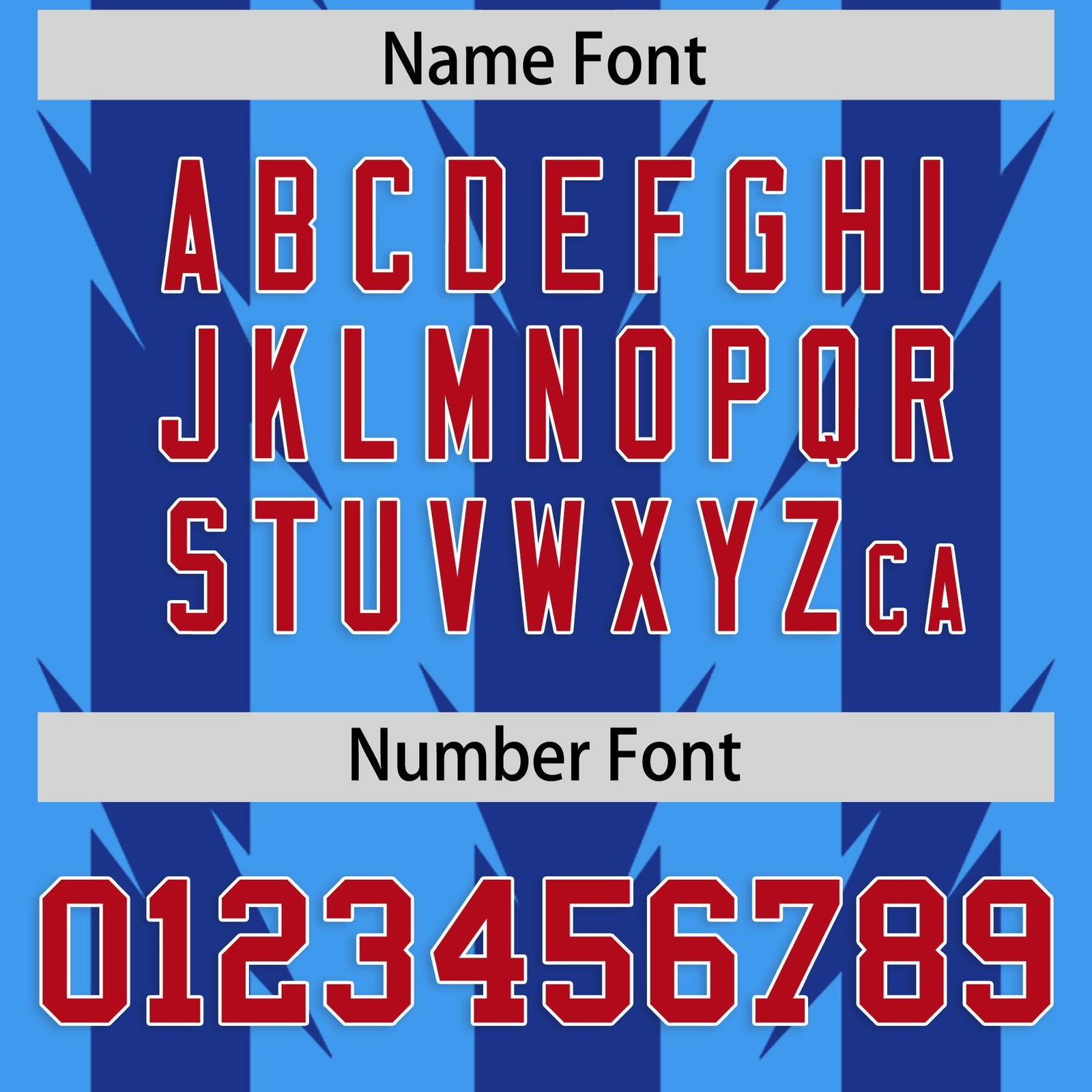 Custom Powder Blue and Royal Graffiti Pattern Practice Flag Football Jerseys For Youth & Mens| KXKSHOP