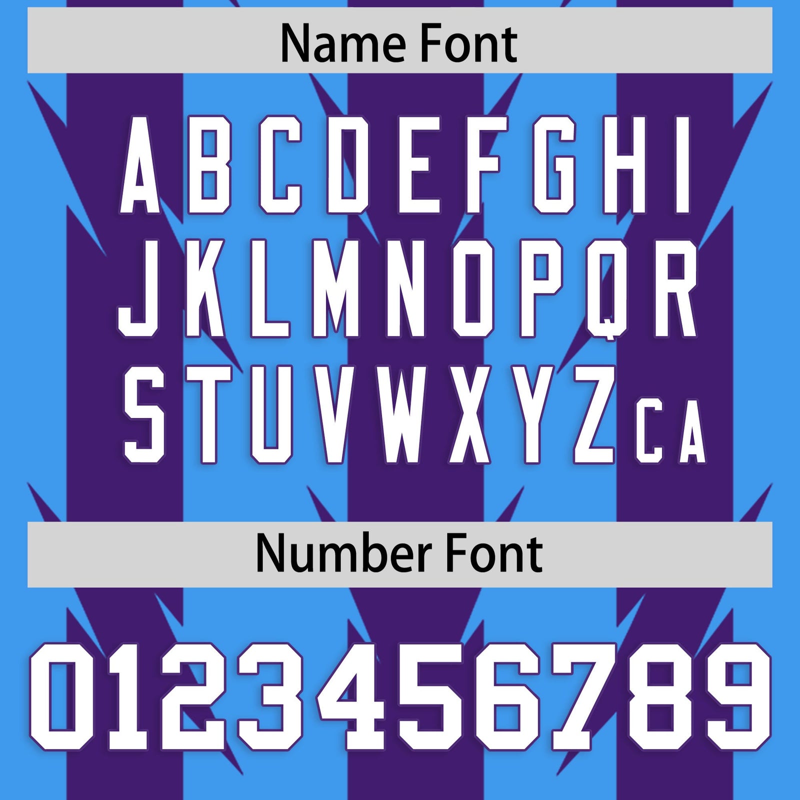 Custom Powder Blue and Purple Graffiti Pattern Practice Flag Football Jerseys For Youth & Mens| KXKSHOP