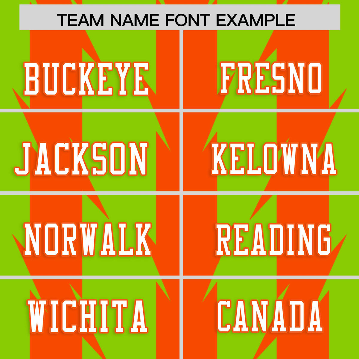 Custom Neon Green and Orange Graffiti Pattern Practice Flag Football Jerseys For Youth &amp; Mens| KXKSHOP