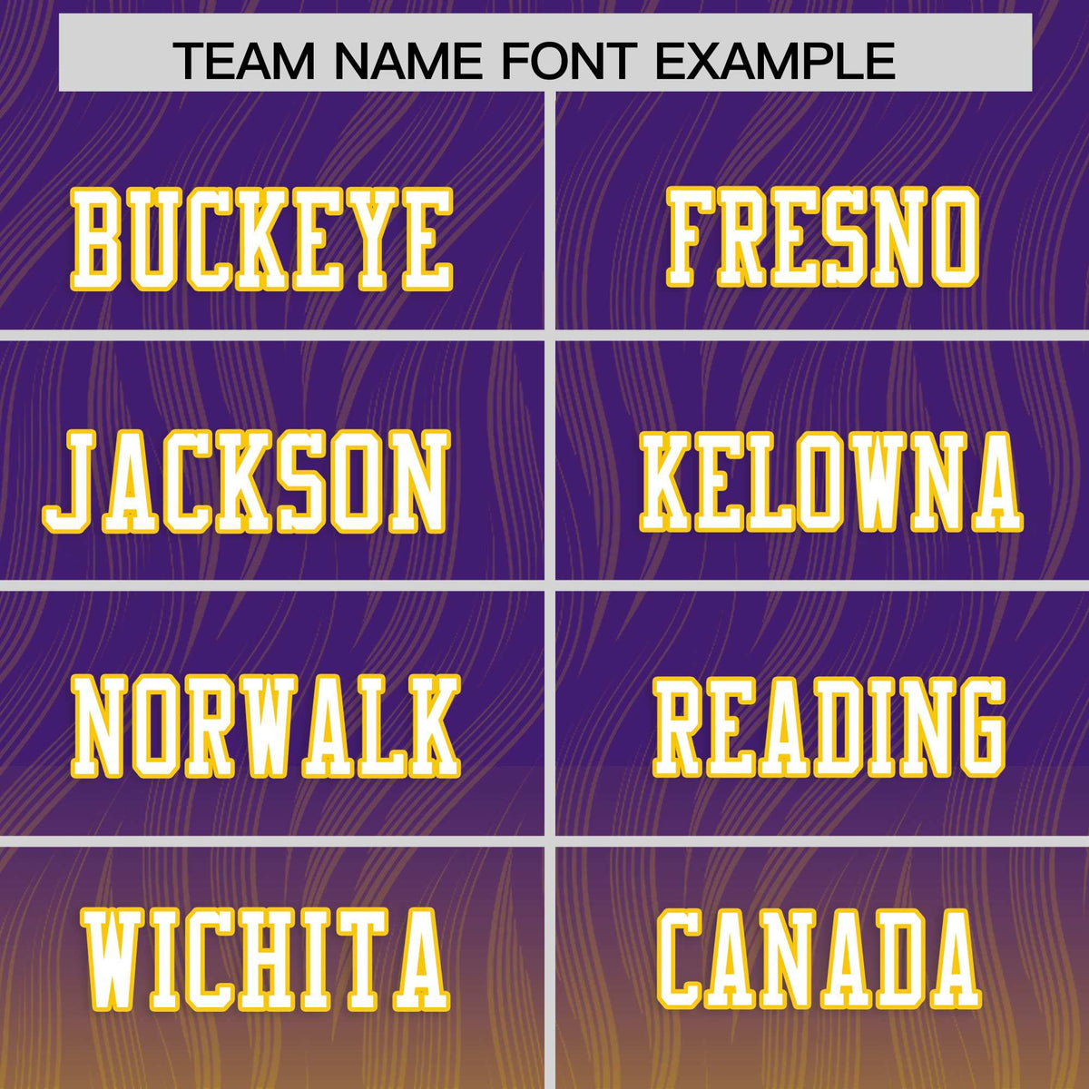 Custom Purple and Gold Customize Flag Football Jersey-7v7 Football Uniforms | KXKSHOP