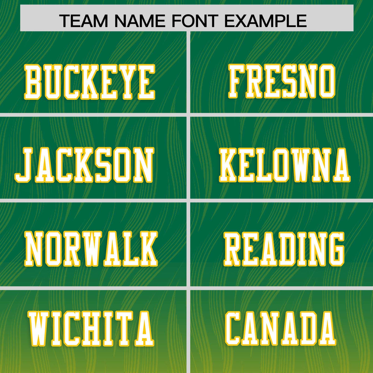Custom Kelly Green and Gold Customize Flag Football Jersey-7v7 Football Uniforms | KXKSHOP