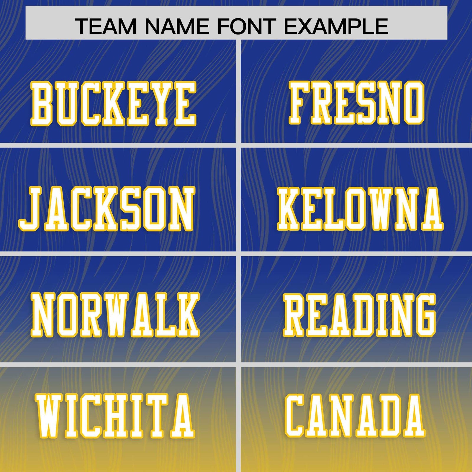 Custom Royal and Gold Customize Flag Football Jersey-7v7 Football Uniforms | KXKSHOP