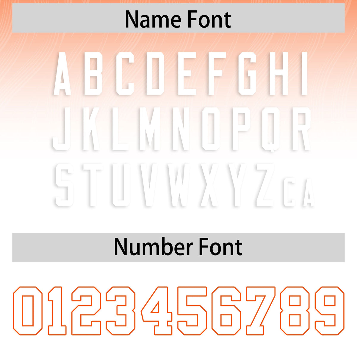 Custom Orange and White Customize Flag Football Jersey-7v7 Football Uniforms | KXKSHOP